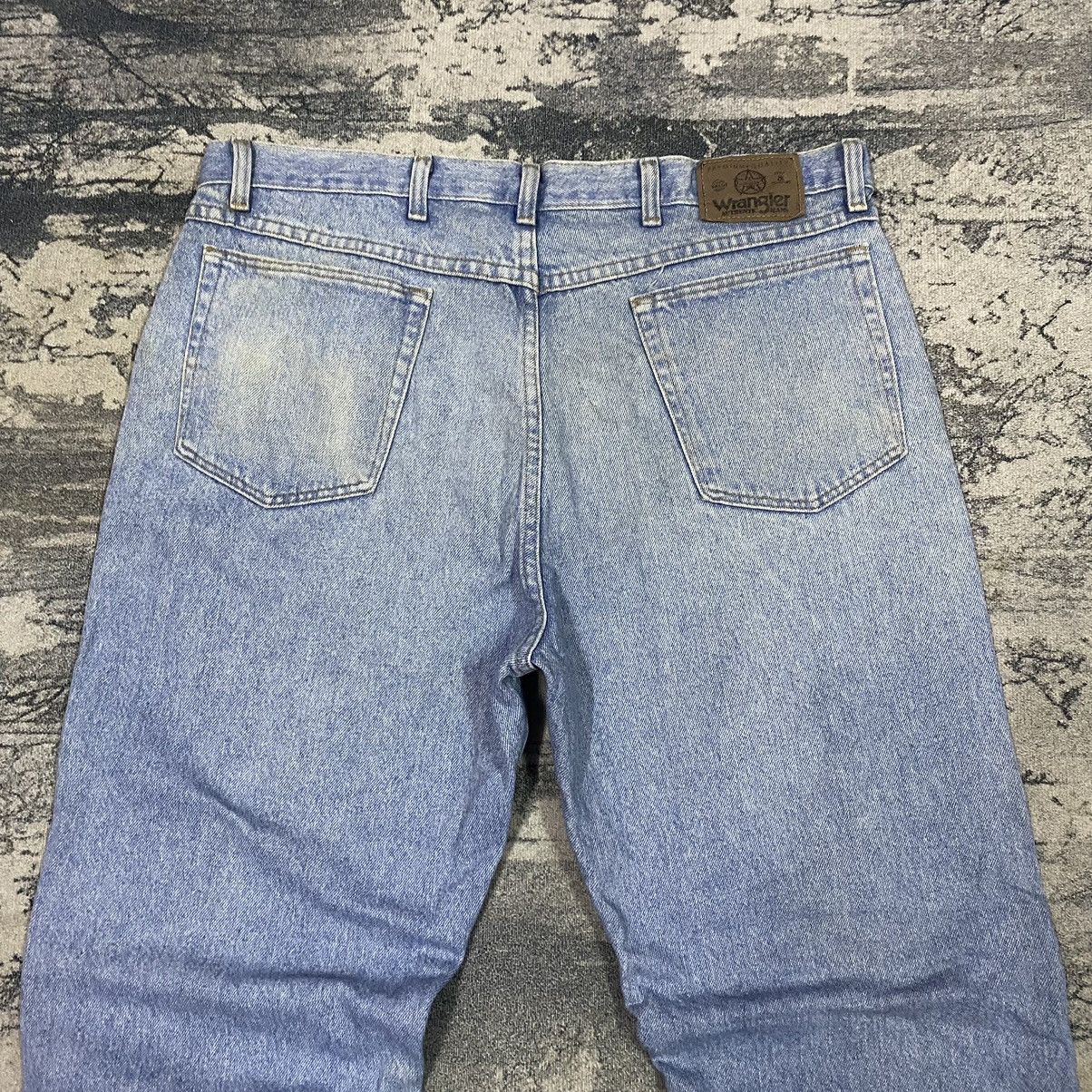 Jean × Vintage × Wrangler Vintage Wrangler Dirty Light Washed Baggy Denim Jeans Size US 38 / EU 54 - 10 Thumbnail