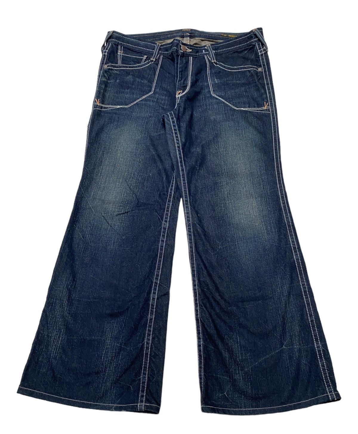 image of Vintage Brappers Plus Flared Jeans 2000S in Denim, Men's (Size 36)