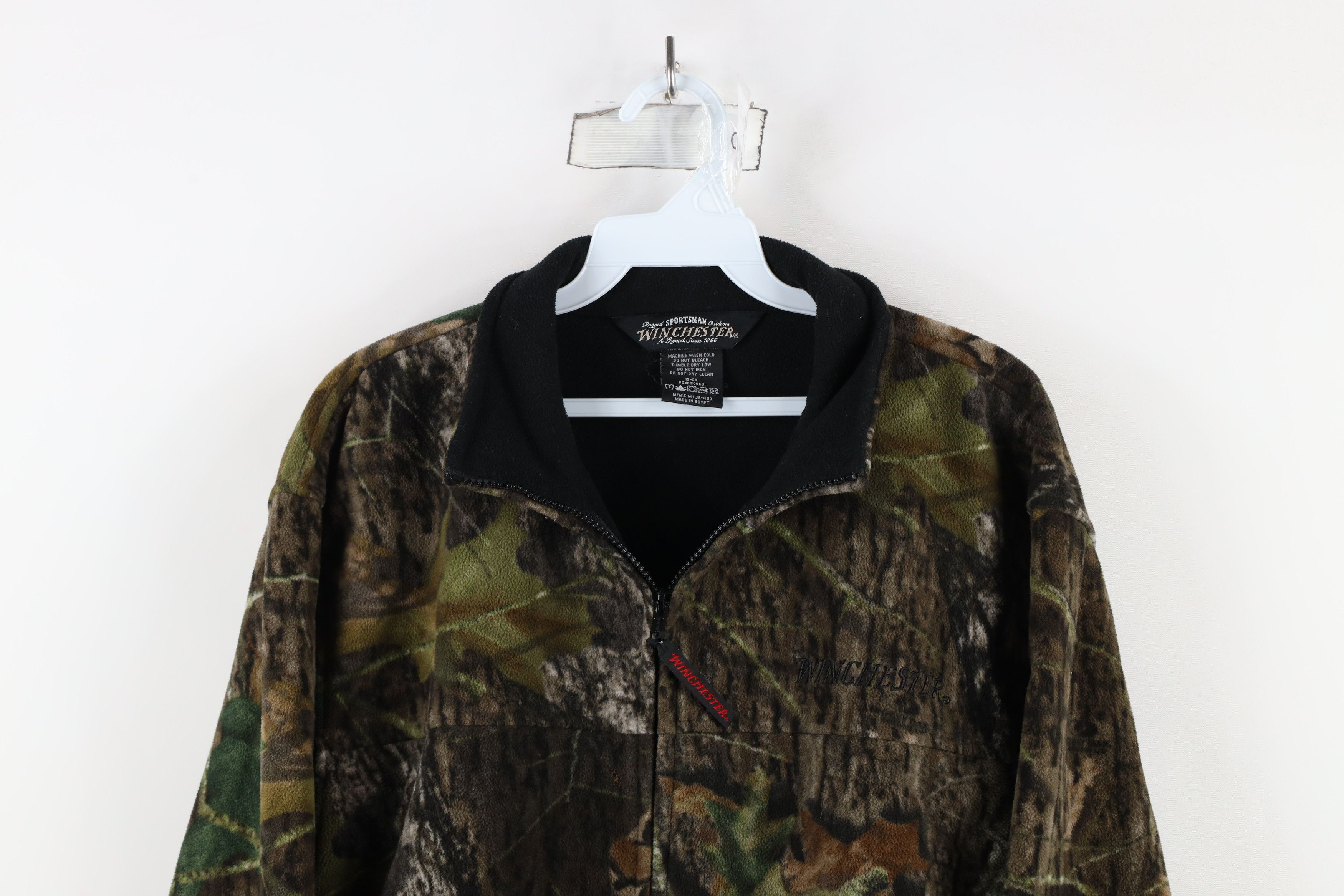 Vintage × Winchester Vintage Winchester Hunting Camouflage Fleece Full Zip Jacket Size US M / EU 48-50 / 2 - 2 Thumbnail