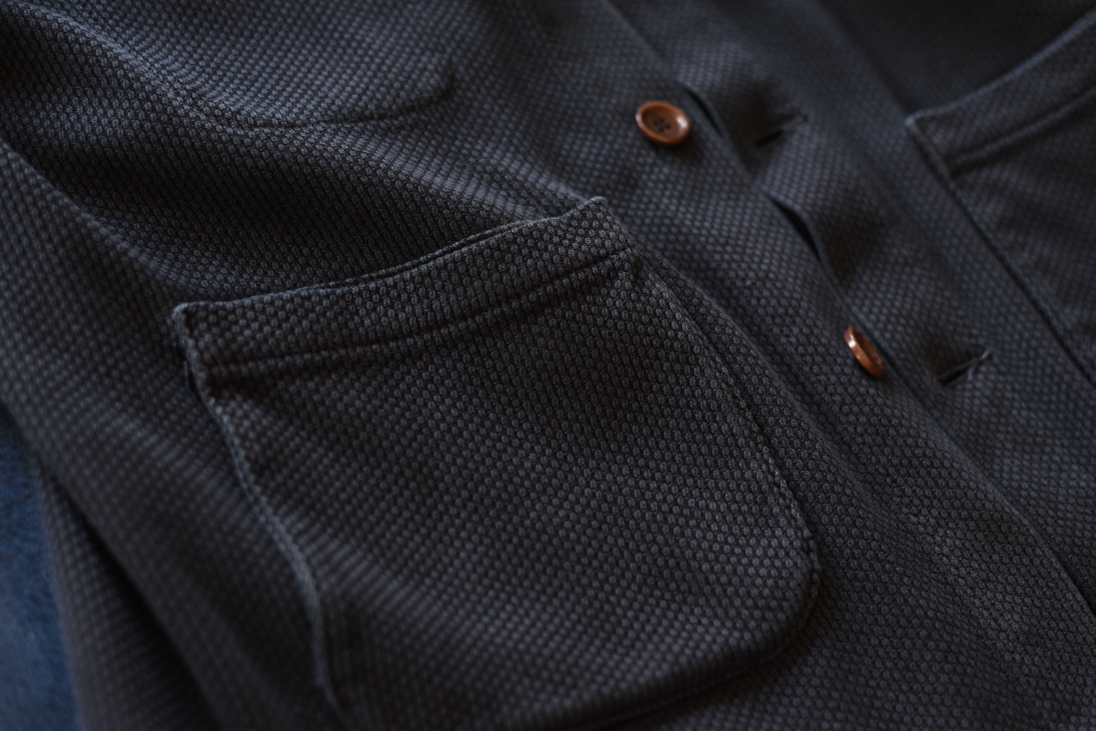 Epaulet Epaulet NYC LA Doyle Chore Coat Jacket - Black Sashiko 38 M Size US M / EU 48-50 / 2 - 10 Thumbnail