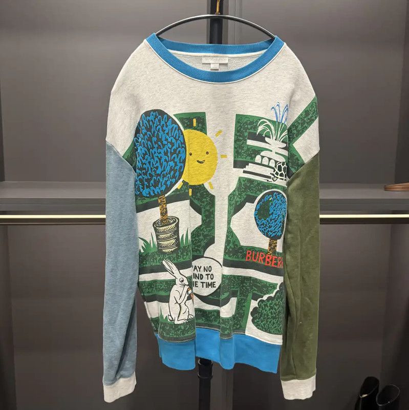Burberry Burberry Colorful Cotton Women's Sweatshirt Size L / US 10 / IT 46 - 1 Thumbnail