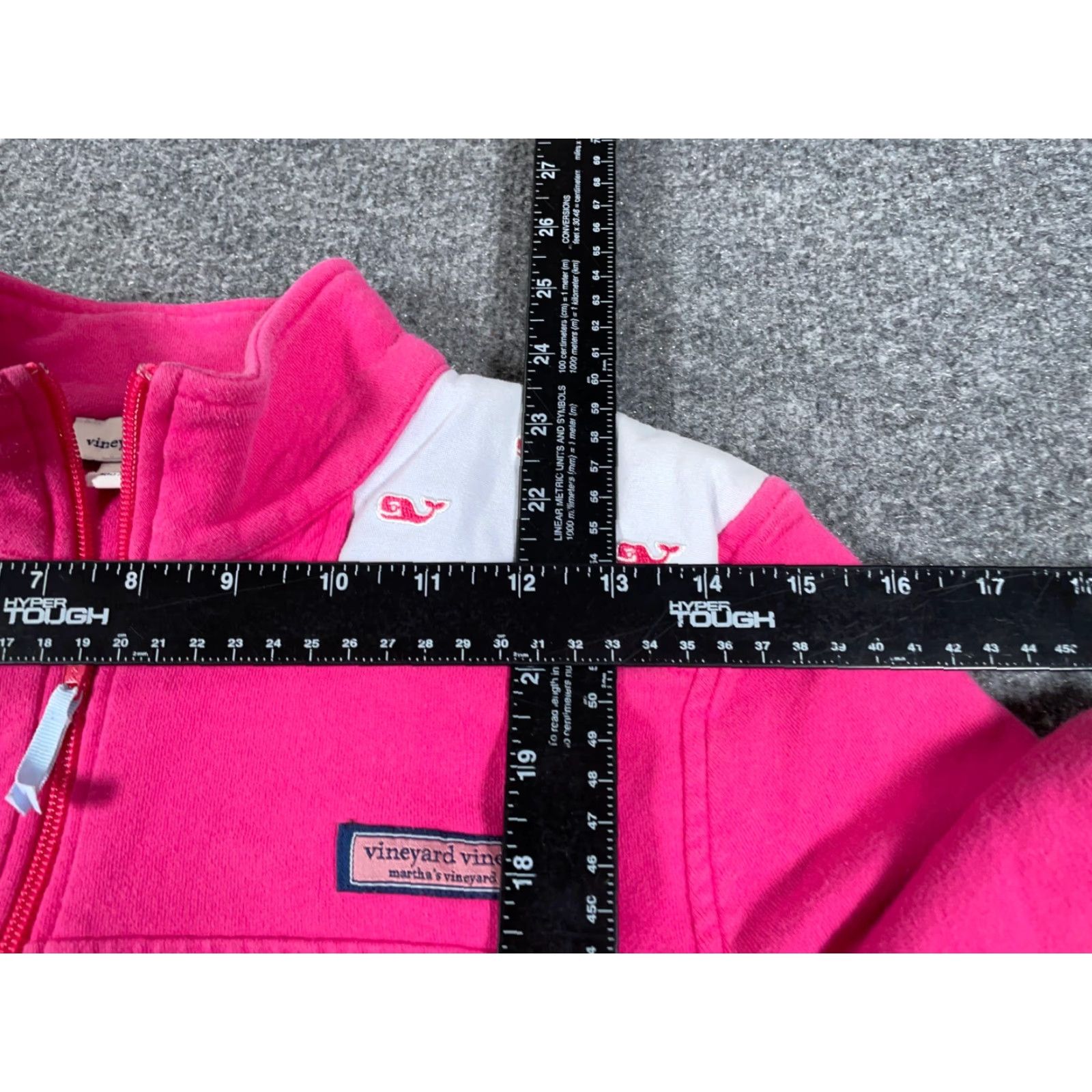 Vineyard Vines Vineyard Vines Sweatshirt Women's Medium Pink White Whale Pattern 1/4-Zip Size M / US 6-8 / IT 42-44 - 6 Thumbnail