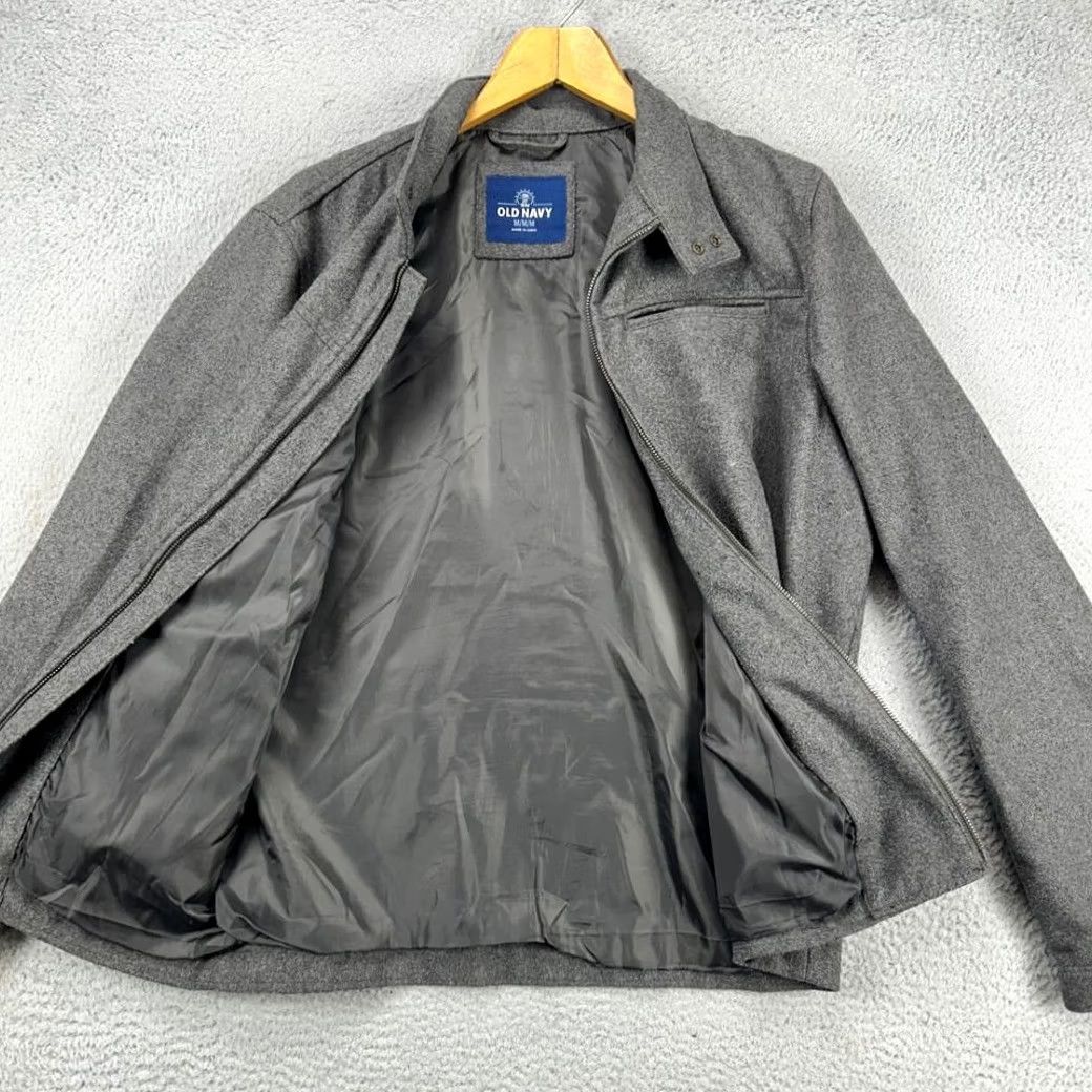 Old Navy Old Navy Wool Blend Jacket Coat Mens Medium Grey Winter Full Zip Pockets Size US M / EU 48-50 / 2 - 4 Thumbnail