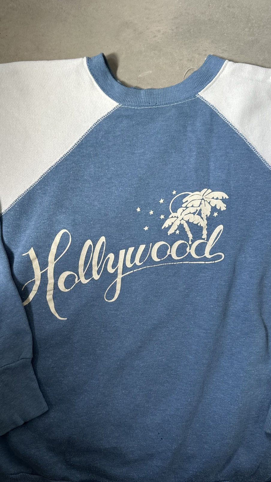 Vintage VINTAGE 70S HOLLYWOOD TWO TONES SWEATSHIRT Size US M / EU 48-50 / 2 - 2 Thumbnail