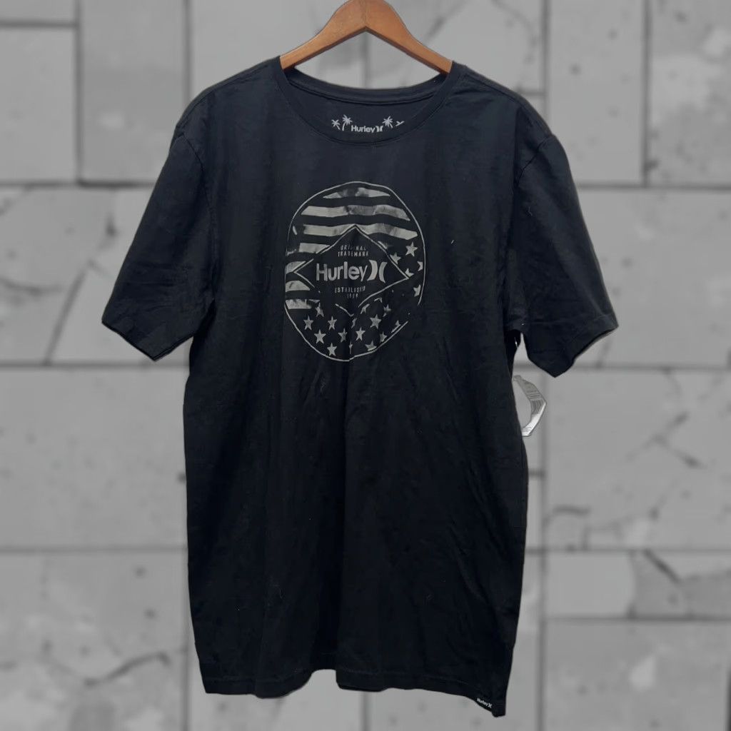 Hurley VINTAGE Hurley Graphic T-Shirt Mens L Black 90s? Size US L / EU 52-54 / 3 - 1 Thumbnail