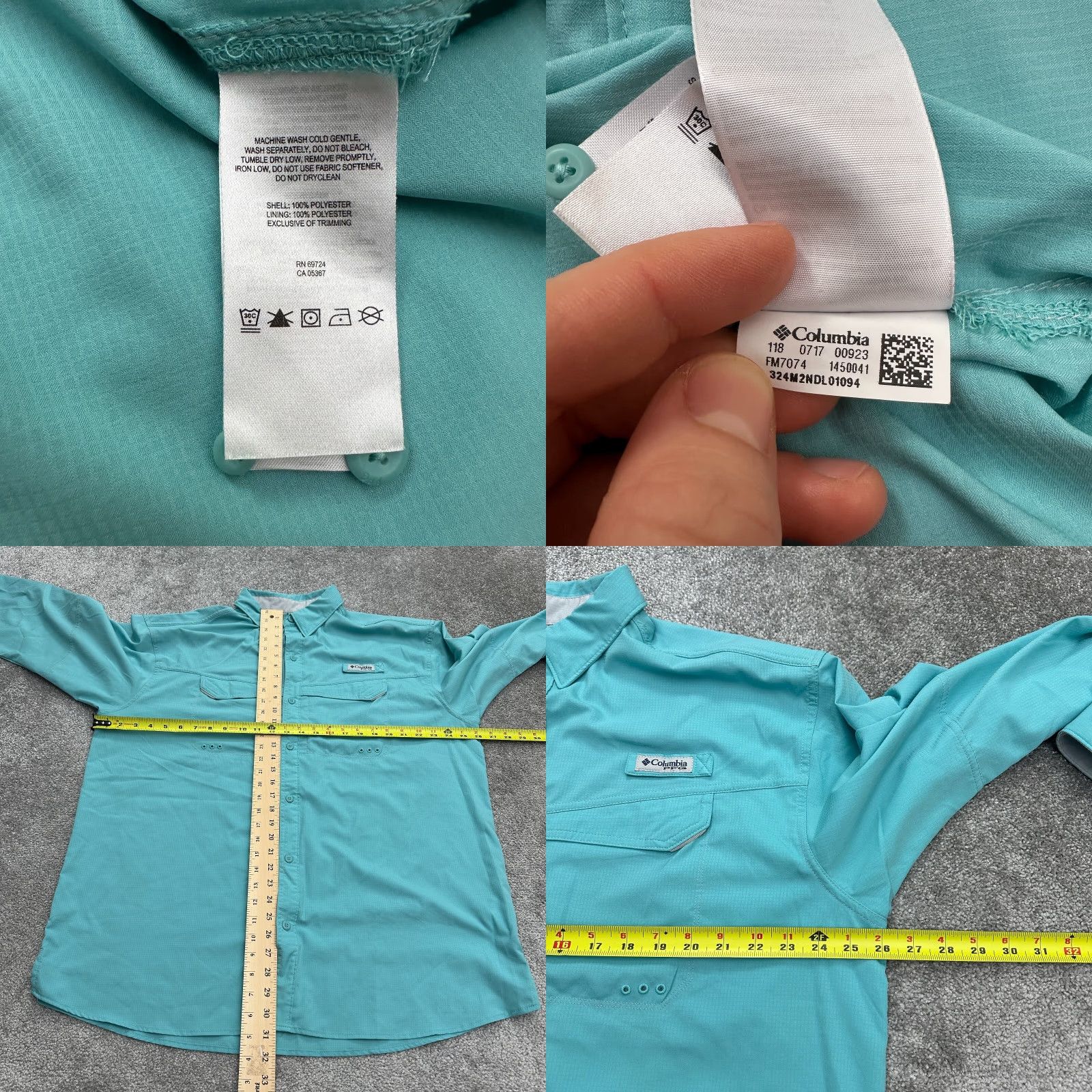 Vintage Columbia Shirt Mens XL Blue PFG Omni-Shade Tamiami Button-Up Long Sleeve Casual Outdoor Sports Size US XL / EU 56 / 4 - 8 Thumbnail
