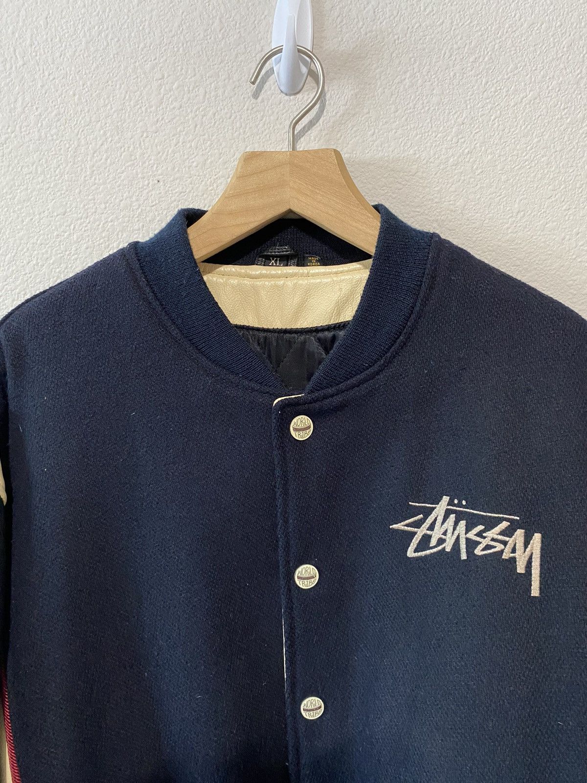 Stussy Vintage 1991 Stussy SS Coupe Varsity Jacket Hip hop Sz XL Size US XL / EU 56 / 4 - 3 Thumbnail