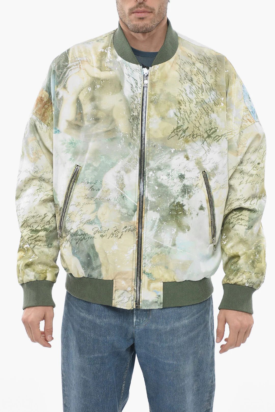 Balmain og1mm0326 Reversible Bomber Jacket in Green Size US M / EU 48-50 / 2 - 1 Thumbnail