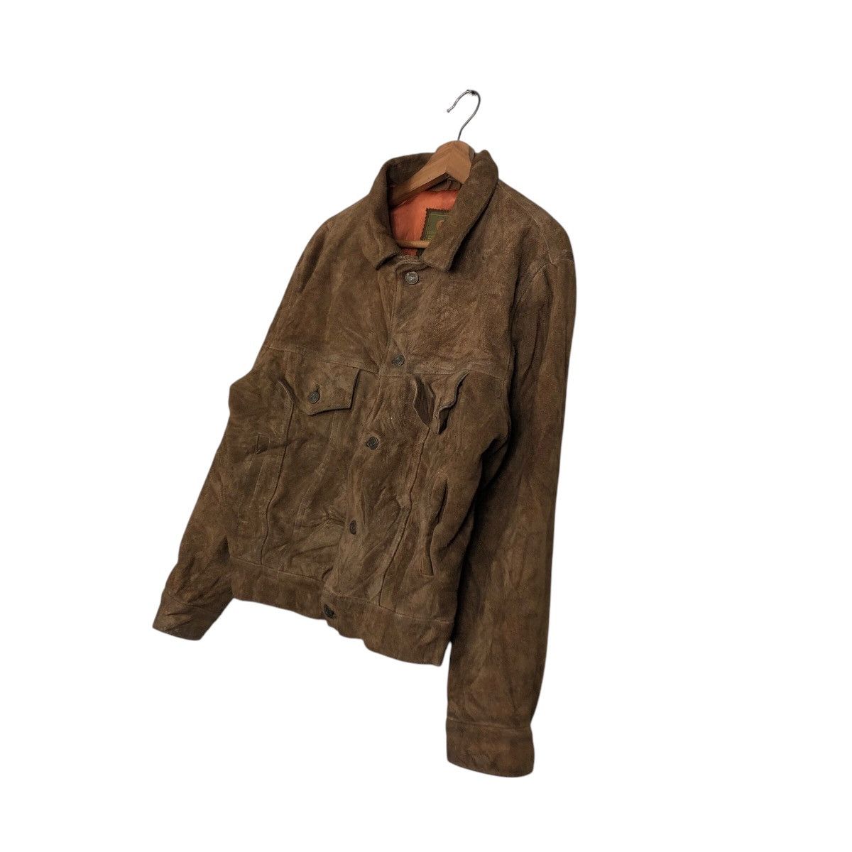 Issey Miyake 📌Vintage Biker Leather Jacket Flare Big Logo Lining Size US M / EU 48-50 / 2 - 3 Thumbnail