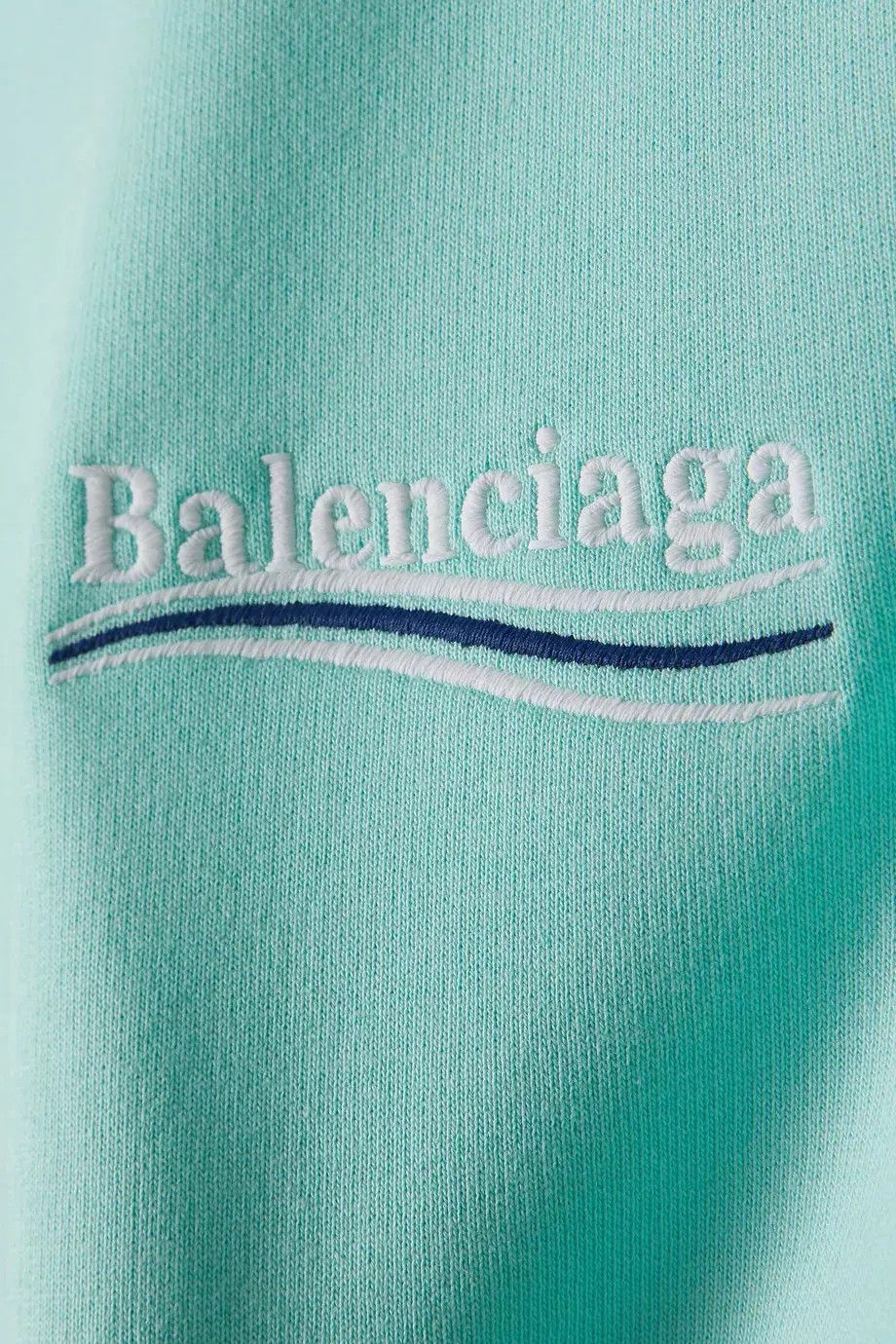 Balenciaga o1bcso1str1224 Political Campaign Hoodie Large Fit Mint Size US XS / EU 42 / 0 - 4 Thumbnail