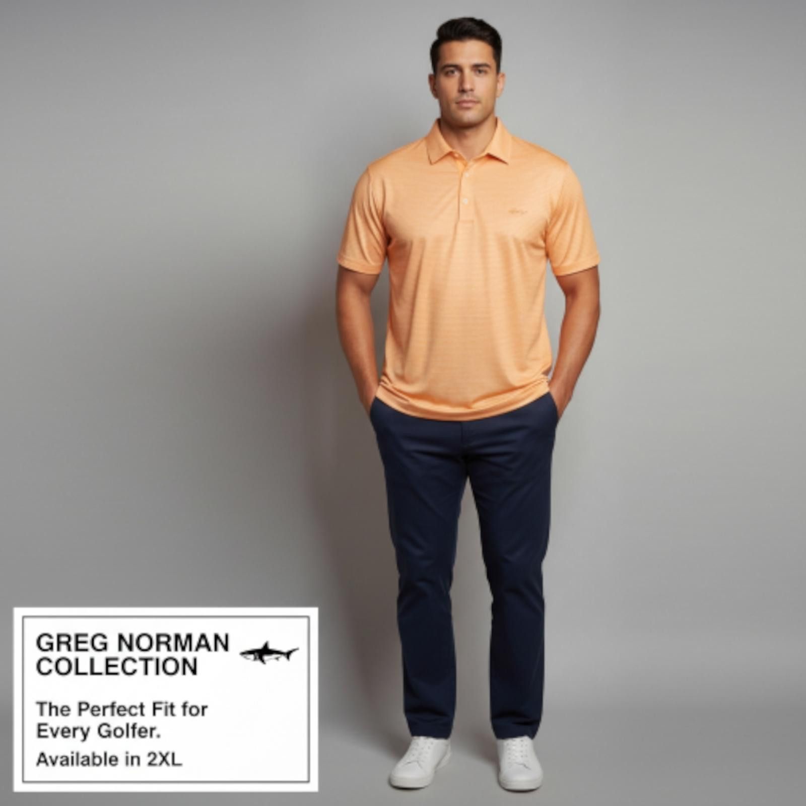 Other Greg Norman Collection Men's Orange Striped Polo Size 2XL Size US XXL / EU 58 / 5 - 1 Thumbnail