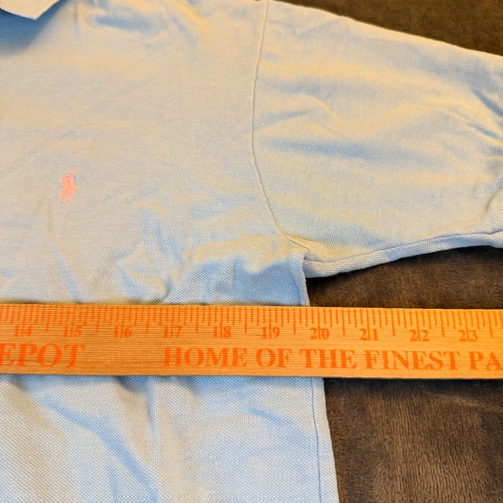 Polo Ralph Lauren Polo Ralph Lauren Light Blue Classic Fit Short Sleeve Polo Shirt Mens Medium Size US M / EU 48-50 / 2 - 5 Thumbnail