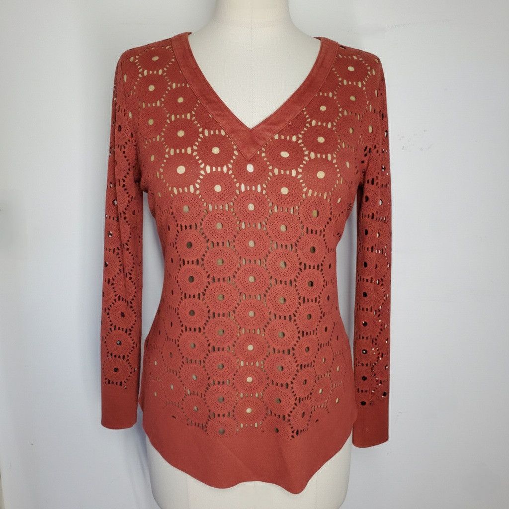 Other Alberto Makali S/M Tunic Top Microfiber Suede Laser-Cut Size M / US 6-8 / IT 42-44 - 1 Thumbnail
