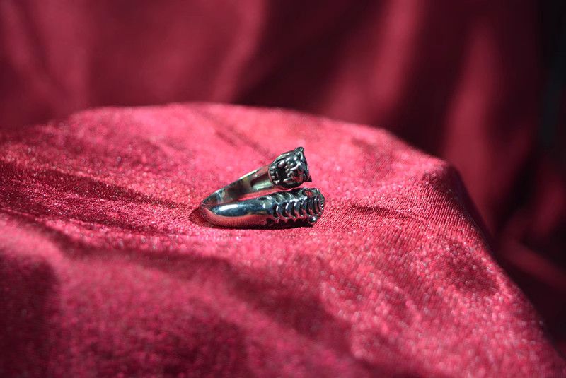 Jewelry Punk Jewelry Rings Open Size Chrome Ring (Size 7-13) Size ONE SIZE - 2 Thumbnail