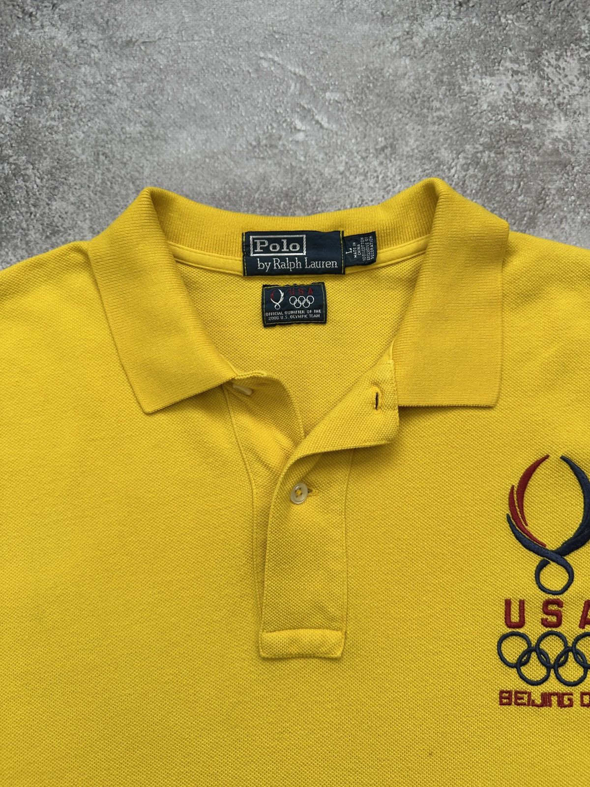 Polo Ralph Lauren Vintage Polo Ralph Lauren T-Shirt USA Olympics Beijing 2008 Size US L / EU 52-54 / 3 - 4 Thumbnail