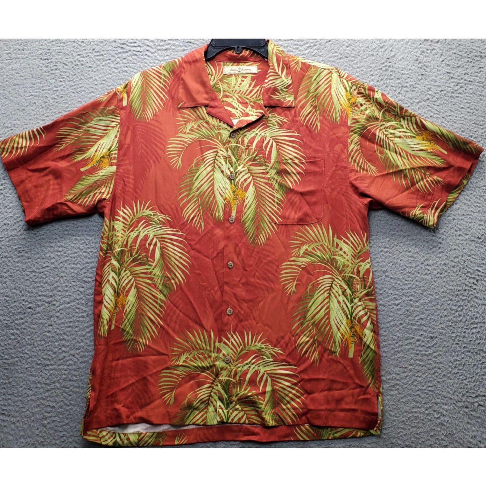 Tommy Bahama Tommy Bahama Mens Shirt Color Multicolor Palms Tree Short Sleeve Button-Up Large Size L Size US L / EU 52-54 / 3 - 2 Thumbnail