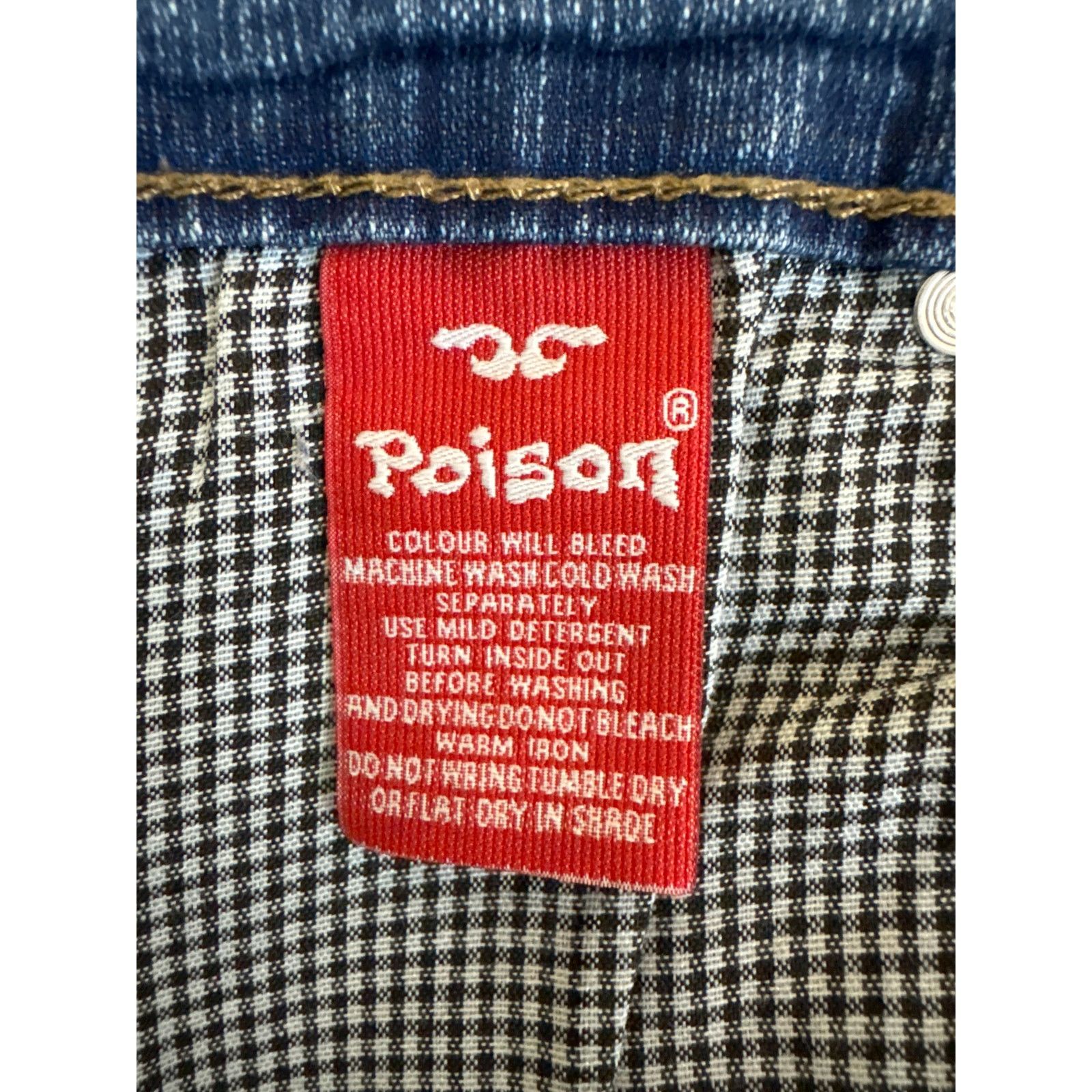 Other VTG Poison Original, Industry, Denim Division 38X39 Jeans Size US 38 / EU 54 - 8 Thumbnail
