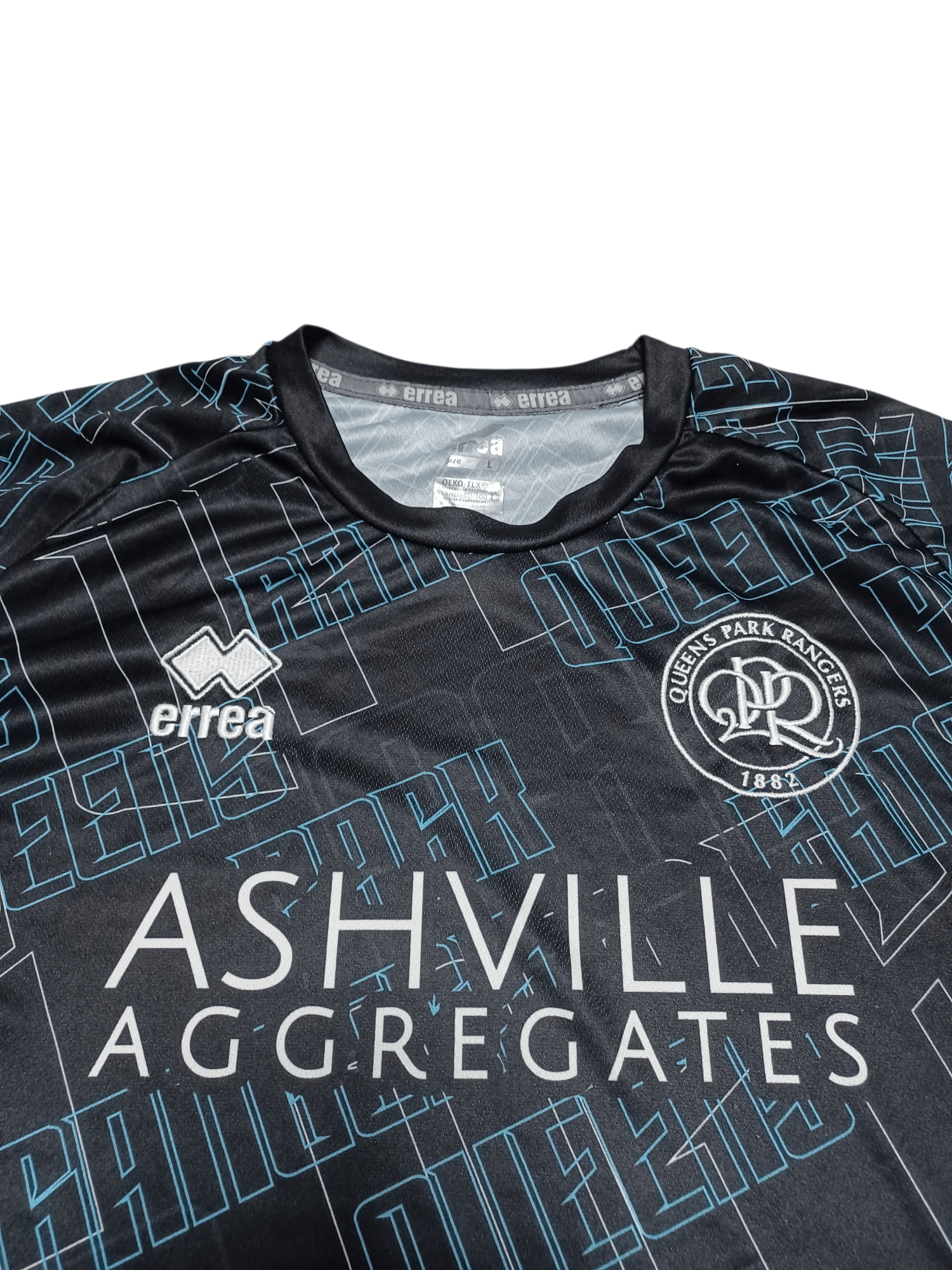 Errea QUEENS PARK RANGERS QPR ERREA FIRE MONOGRAM SOCCER JERSEY Size US L / EU 52-54 / 3 - 2 Thumbnail
