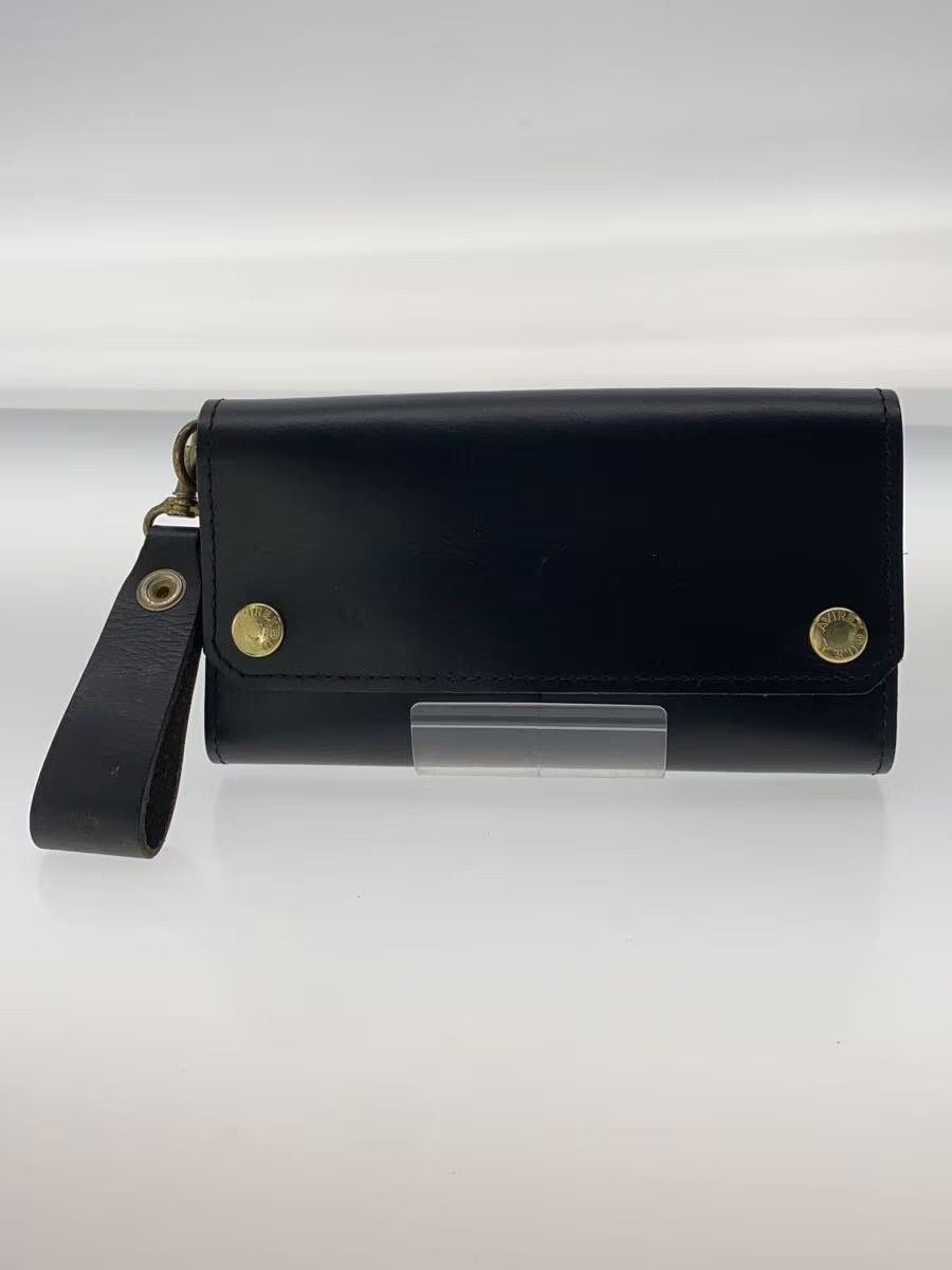 Avirex Leather Long Wallet Black