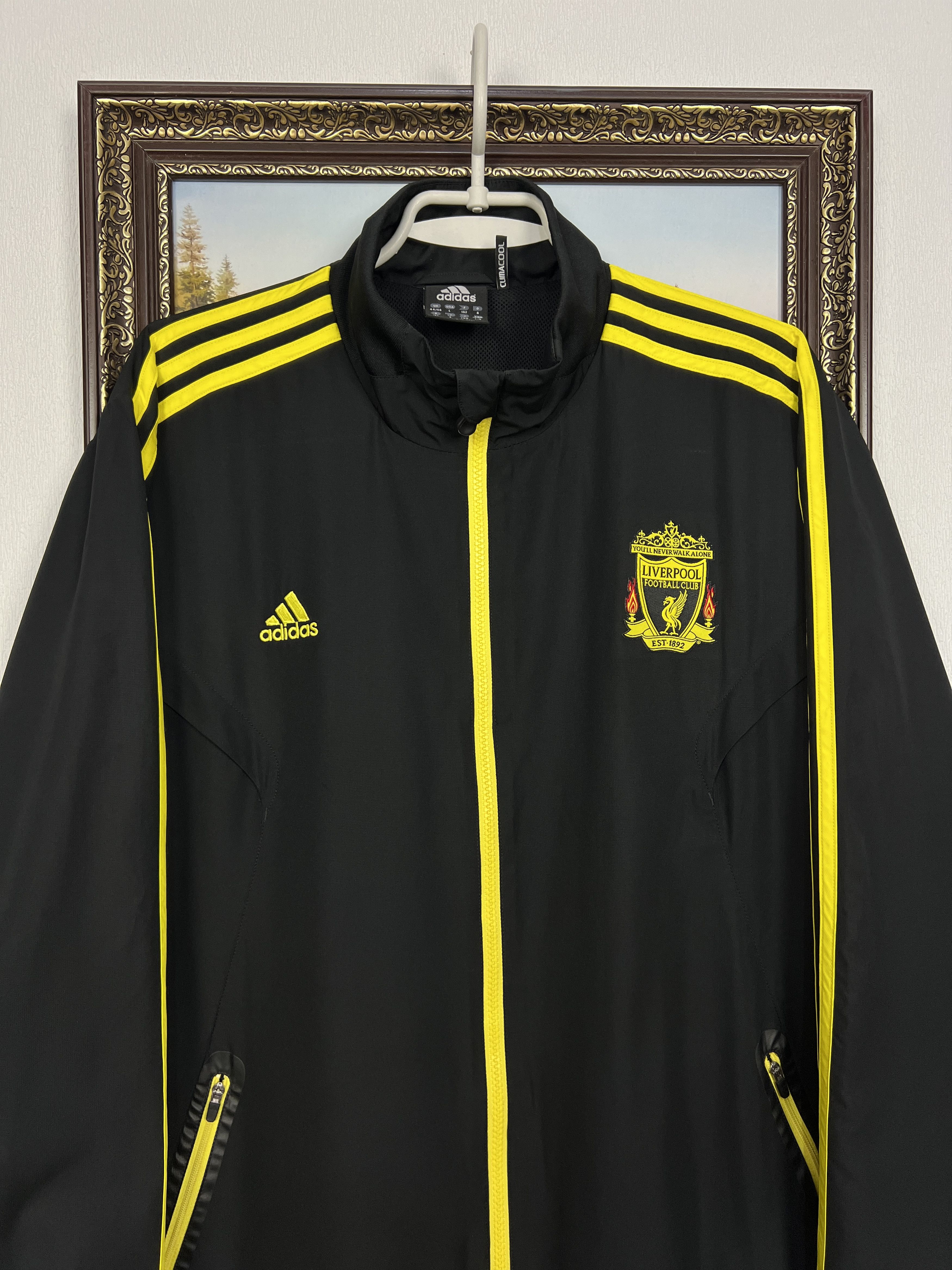 Adidas Liverpool Football Jacket Soccer Track Top Windbreaker Size US L / EU 52-54 / 3 - 2 Thumbnail