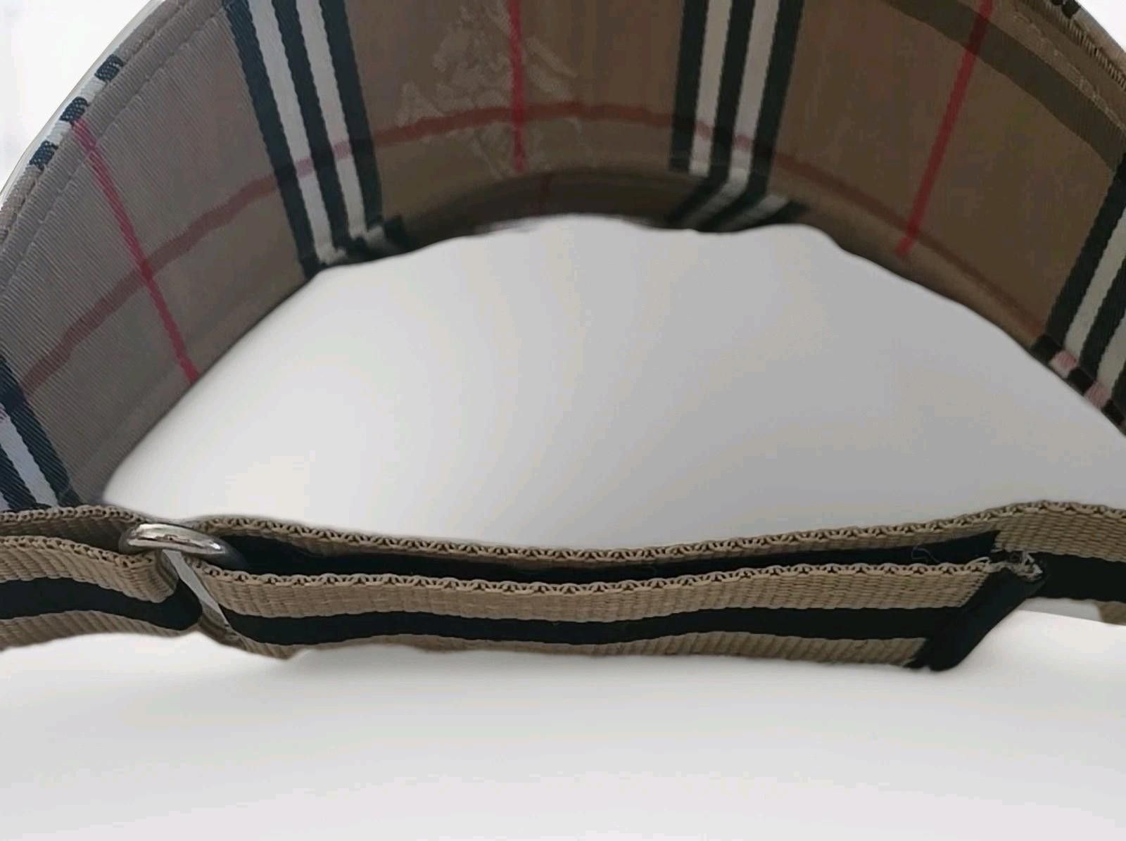Burberry BURBERRYS Sun Visor Plaid Golf Cap Adjustable Vintage NEW Size ONE SIZE - 5 Thumbnail