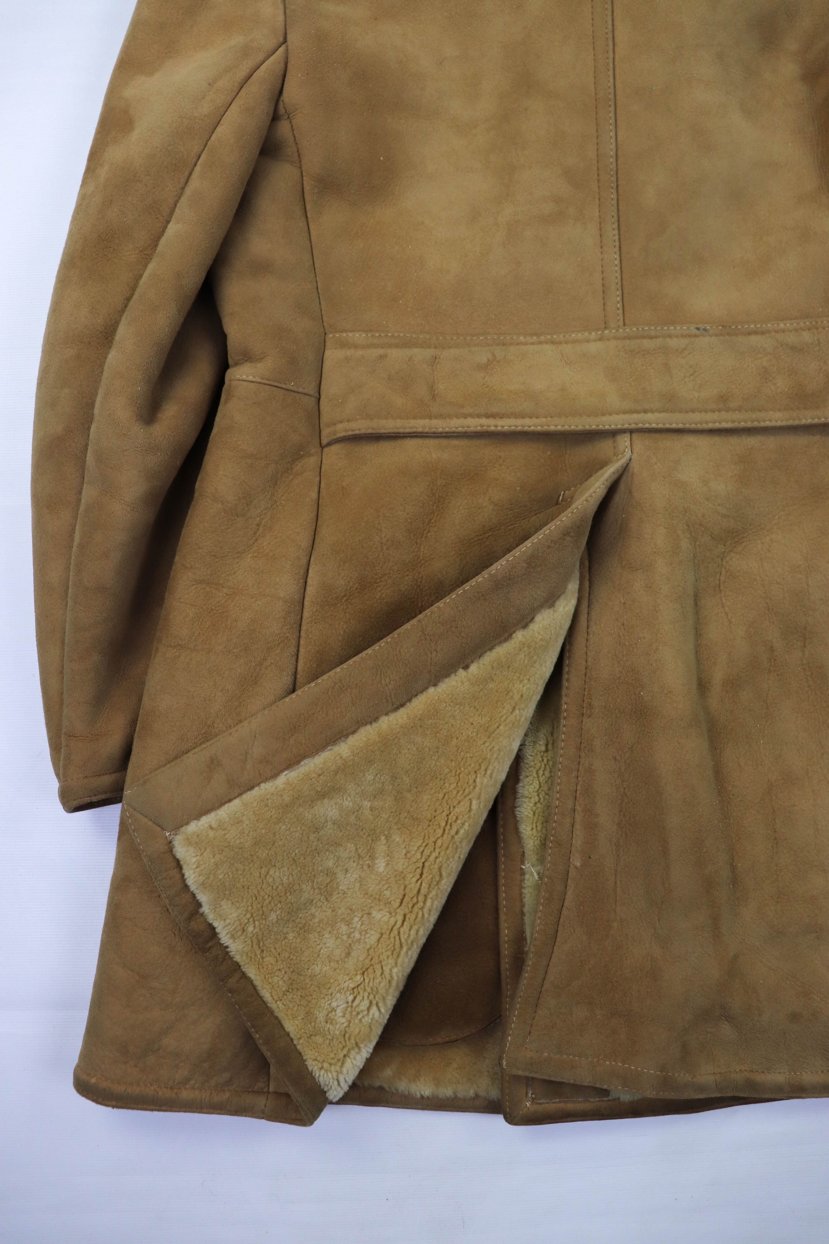 Harrods Vintage Californian Spring Lamb England Made Shearling Coat Size US M / EU 48-50 / 2 - 14 Thumbnail