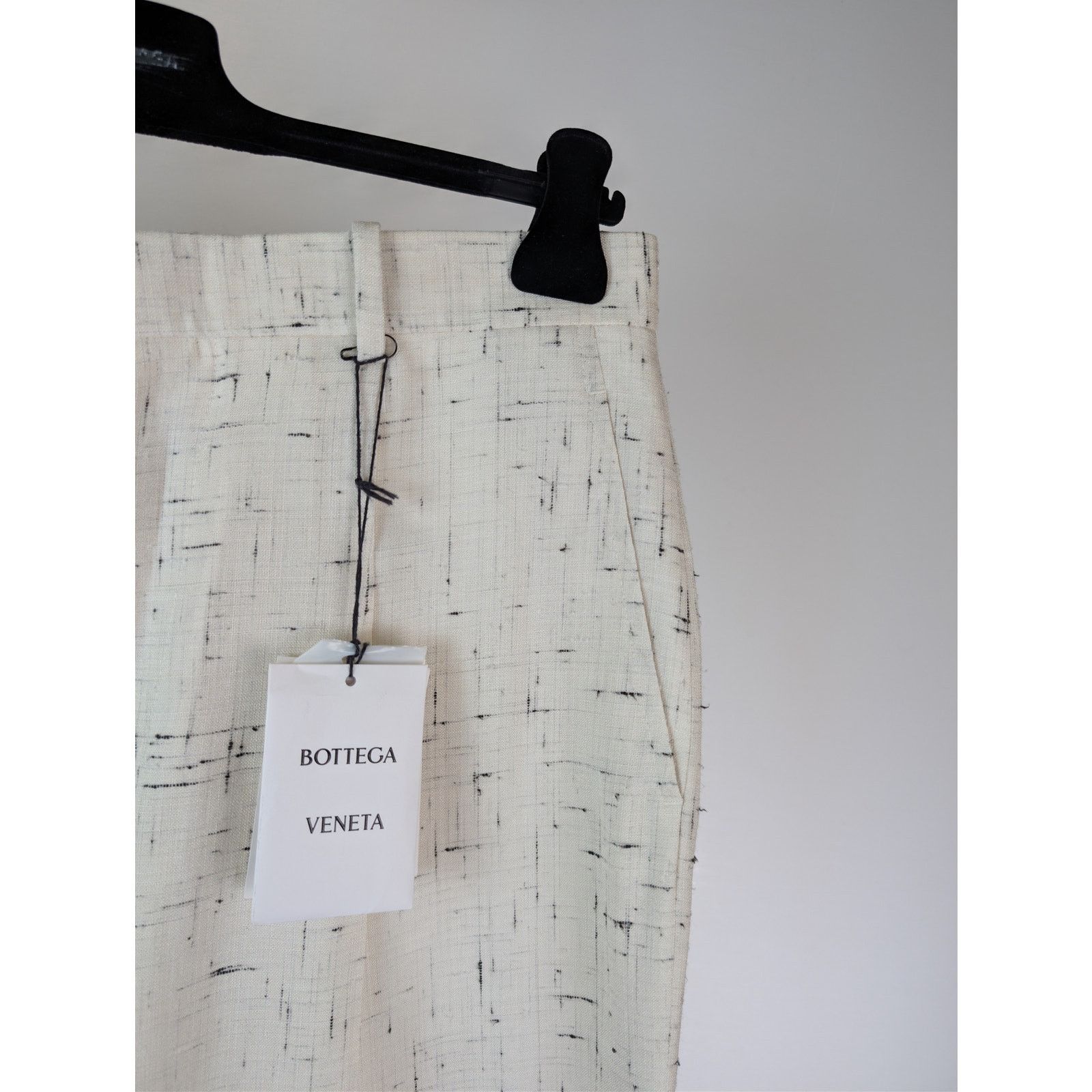 Bottega Veneta o1rshd1 Light Criss Cross Viscose Silk Trousers Pants Dove Size US 32 / EU 48 - 5 Thumbnail