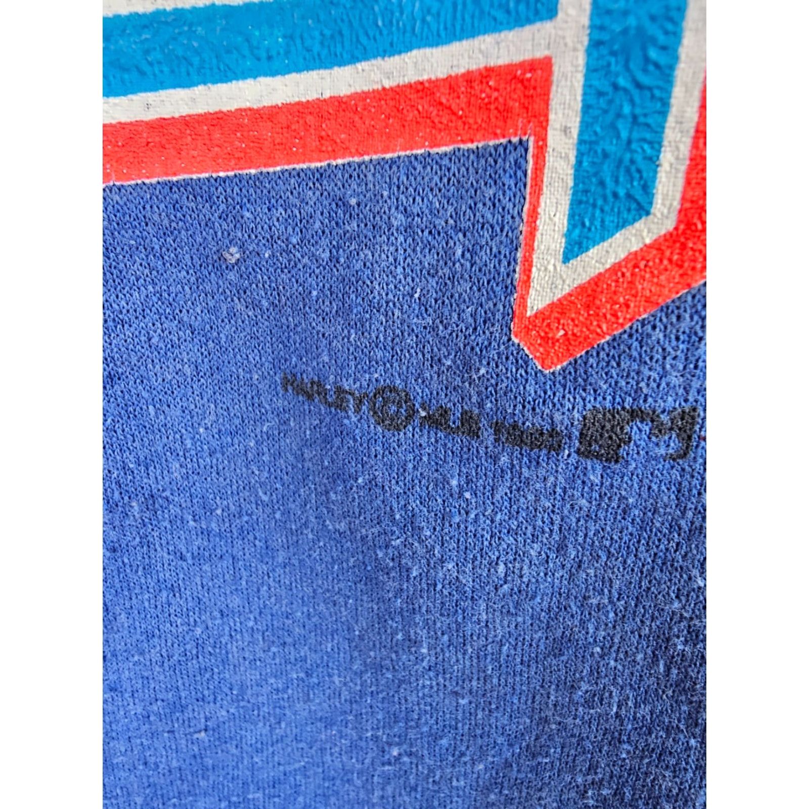 MLB VINTAGE 80' TORONTO BLUE JAYS OUT OF THIS WORLD SHORT SWEATSHIRT SZ LARGE Shirt Mens Blue Pullover 24 INCH 27 INCH MLB Size US L / EU 52-54 / 3 - 5 Thumbnail
