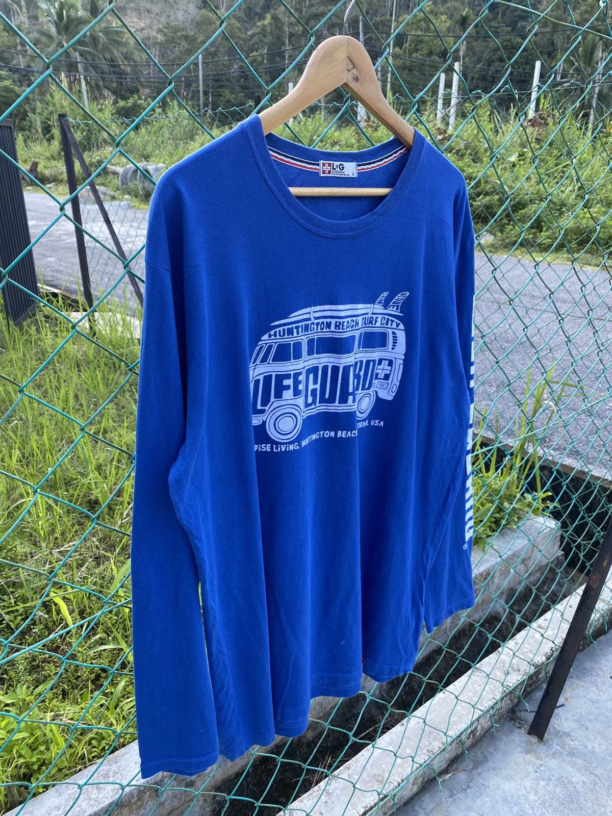 Japanese Brand LIFE GUARD surf volkswagen kombi long sleeve tees Size US XL / EU 56 / 4 - 3 Thumbnail