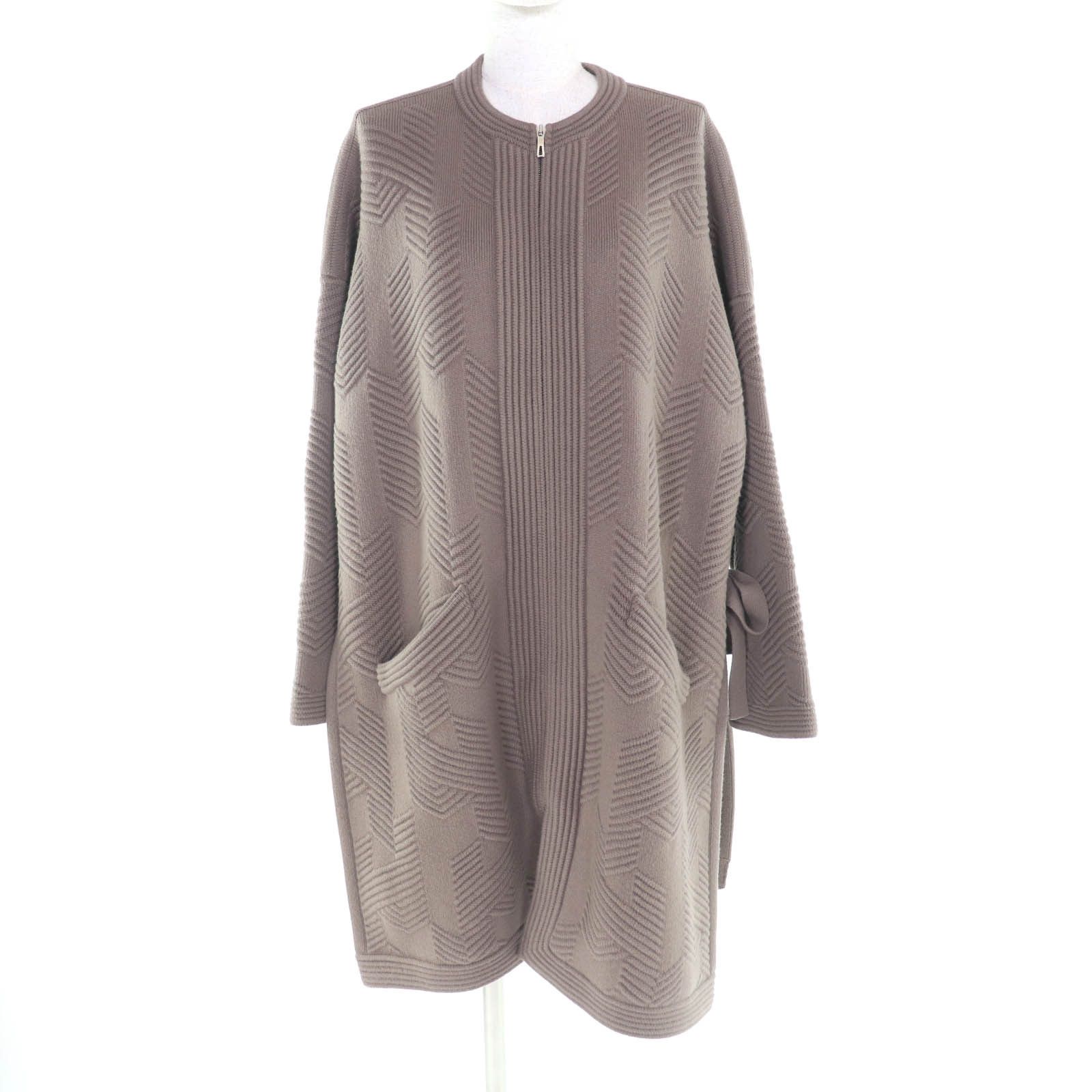Hermes Hermes Hermès H motif logo Wool Poncho Coat 34 Textile Outerwear DUTY FREE for USA Size ONE SIZE - 1 Thumbnail