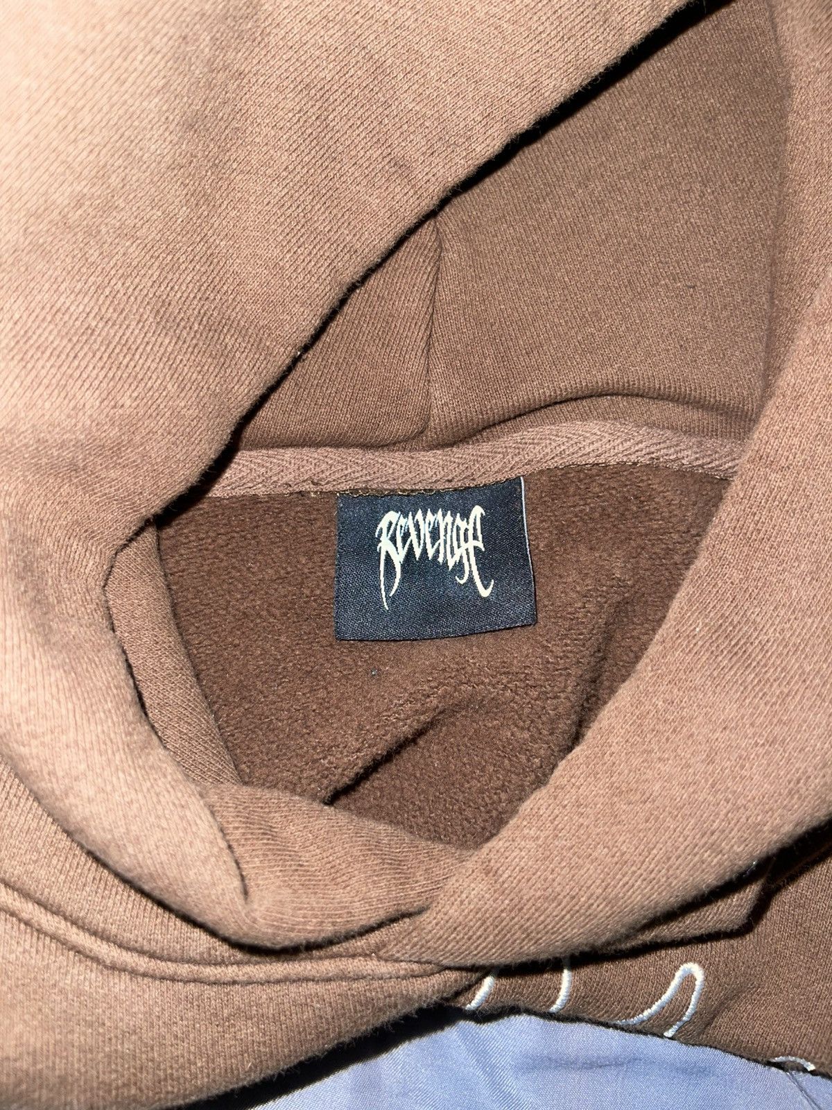 Designer × Revenge Revenge Brown Logo Hoodie Size US L / EU 52-54 / 3 - 4 Thumbnail