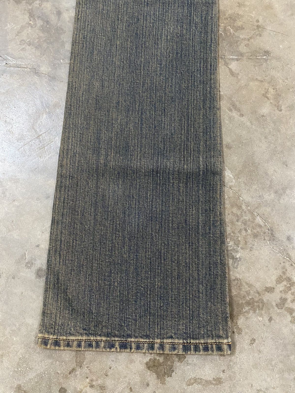 Tornado Mart Flare Jeans Vintage Lee Mud Rusty Denim @303 Size US 27 - 9 Thumbnail
