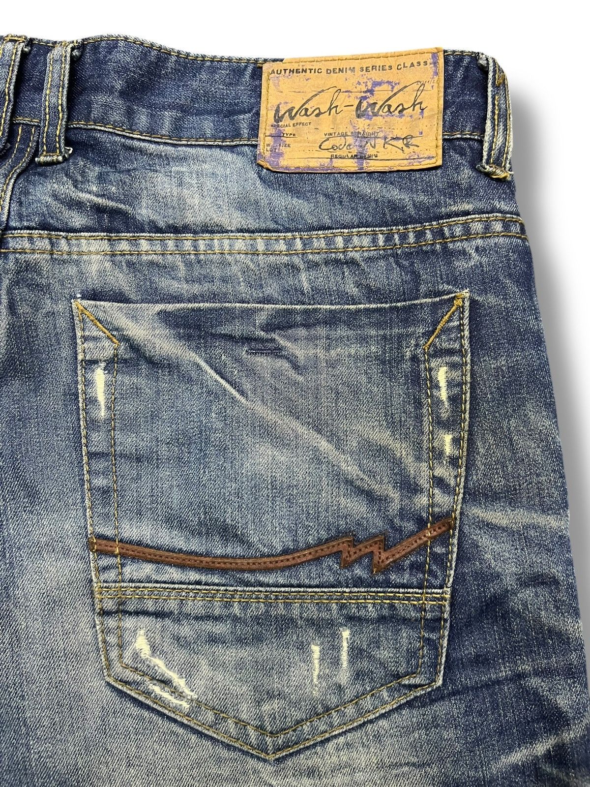 Japanese Brand Vintage The Wash & Wash Blue Denim - Mud Wash Jeans Size US 32 / EU 48 - 8 Thumbnail