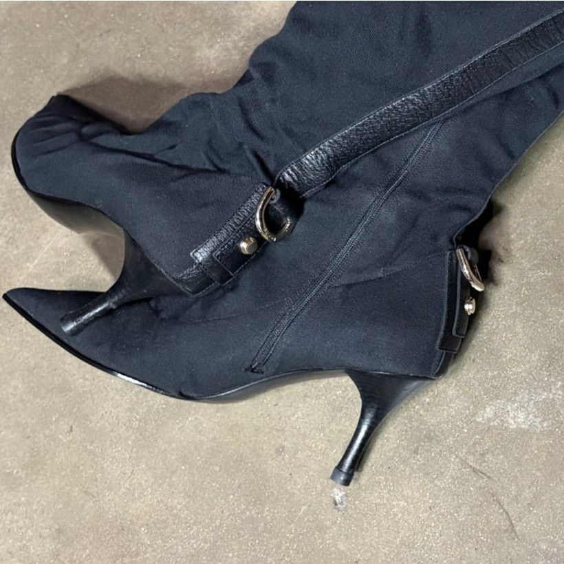 Gucci Gucci Black Stretch Over-The-Knee Boots - SZ 36/ Us 6 Size US 6 / IT 36 - 4 Thumbnail