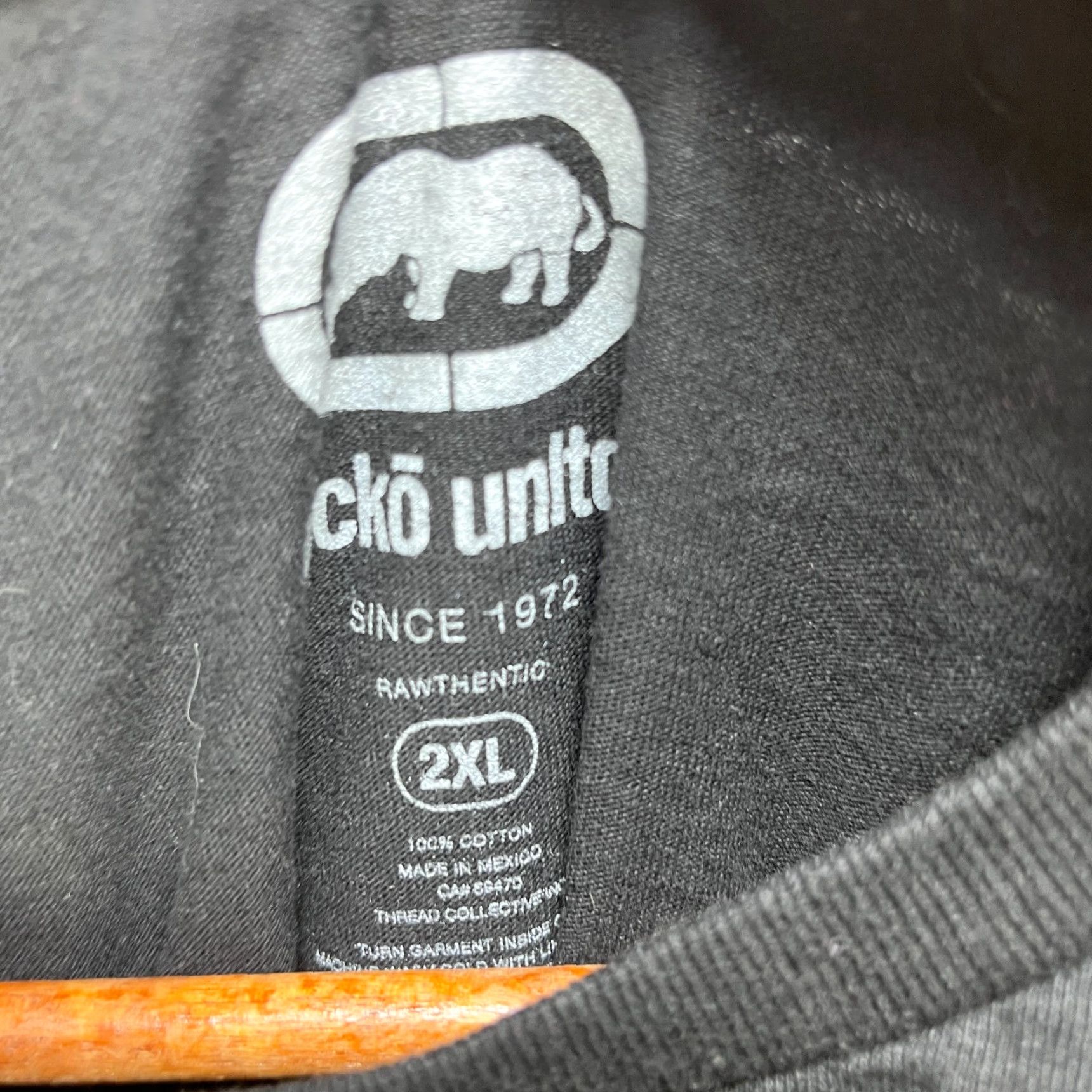 Ecko Unltd. VINTAGE Ecko Unltd. Shirt 2XL Men Black Cotton Knit Logo Crew Neck Sleeveless T-Shirt Summer 2000s BeEr Theme Size US XXL / EU 58 / 5 - 5 Thumbnail