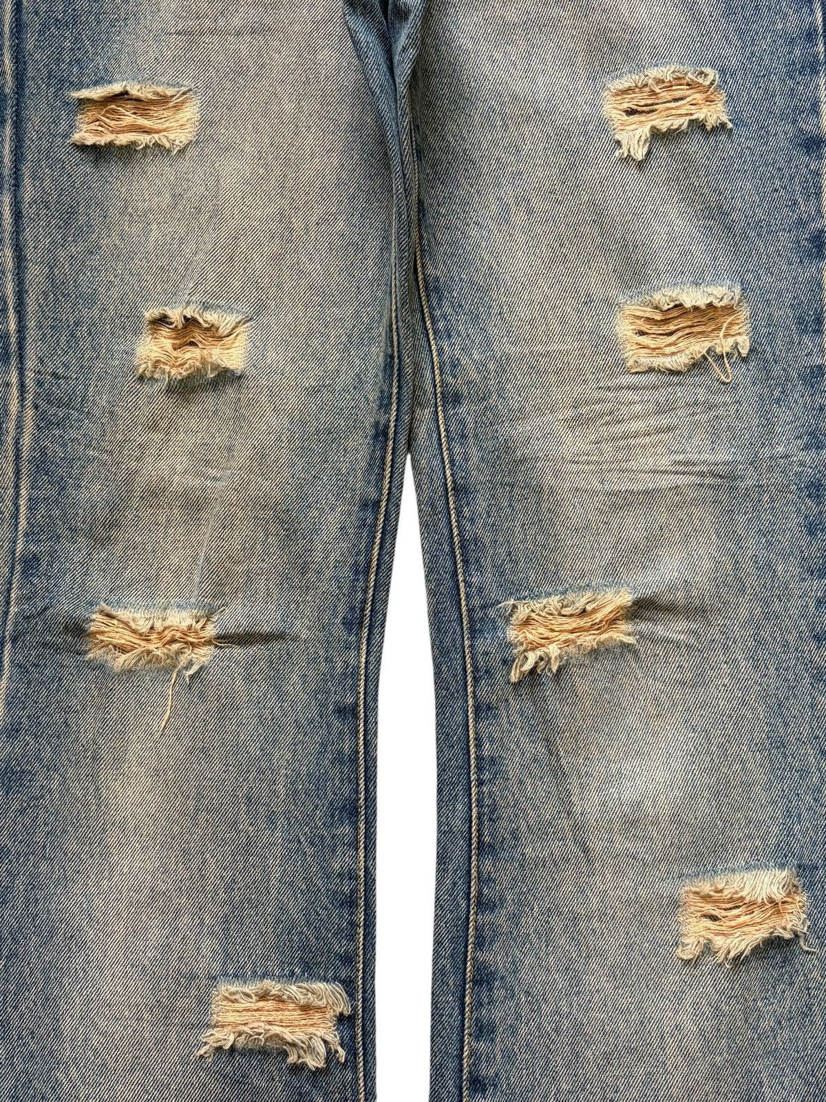 Hysteric Glamour Vintage Japanese Brand Rusty Wash Distress Flare Jeans Size 27" / US 4 / IT 40 - 3 Thumbnail