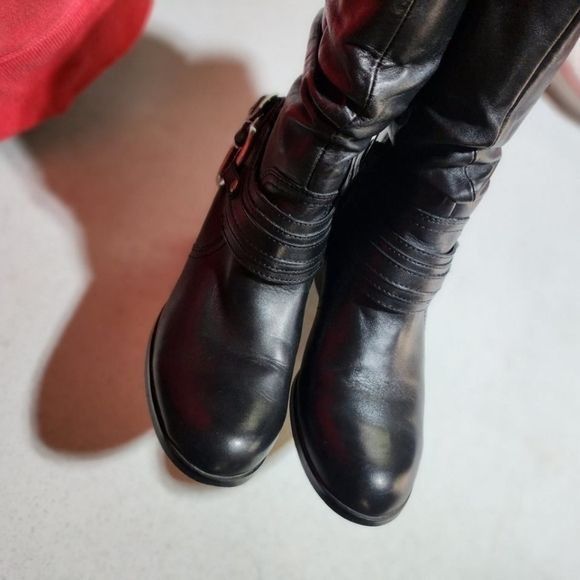 Harley Davidson Harley-Davidson Black Motorcycle Midcalf Sz 5.5 3" Heeled Ca Size US 5.5 / IT 35.5 - 4 Thumbnail