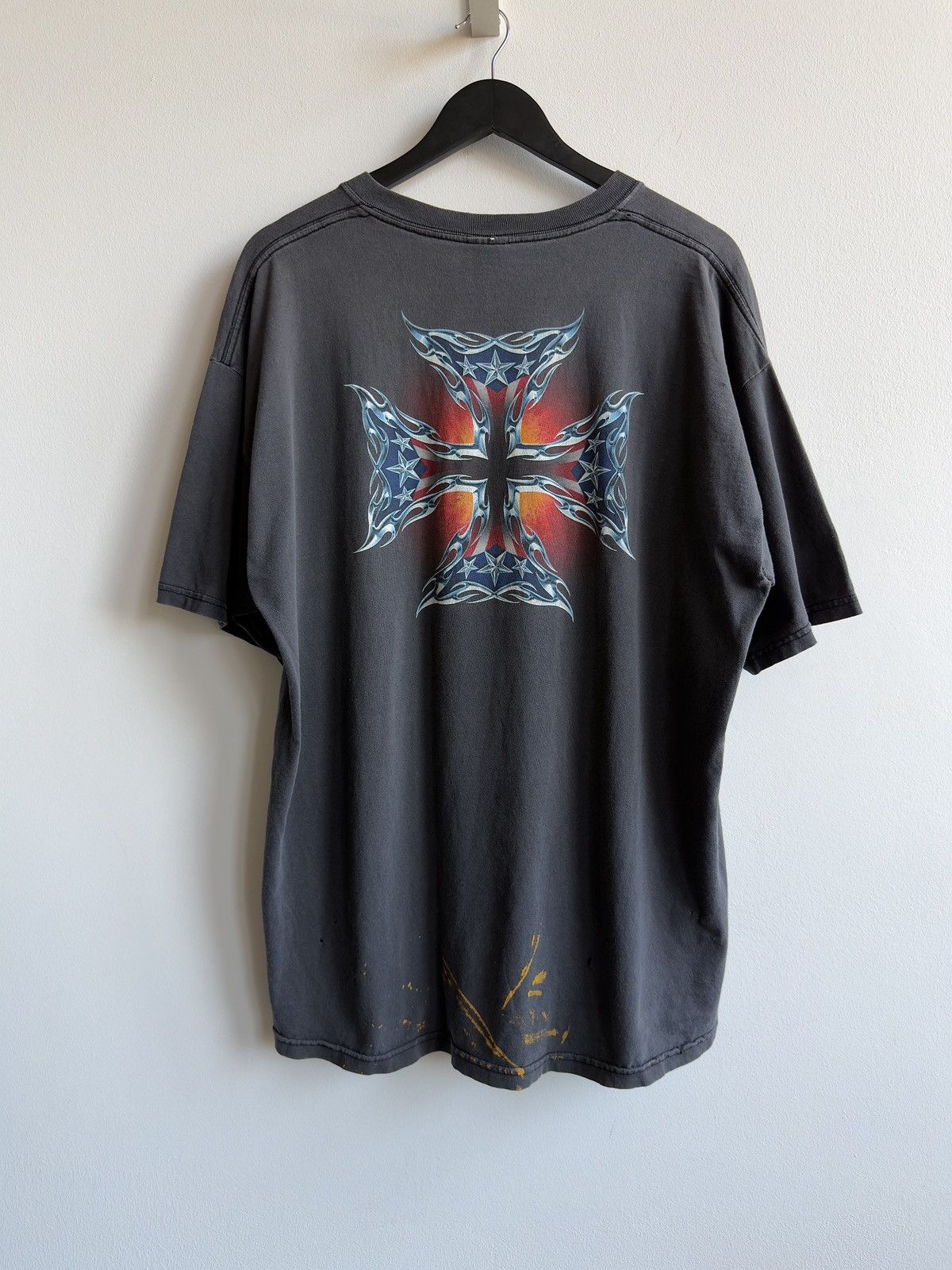 Vintage Vintage Distressed 2000s Faded WCC Erd Biker Cross Band Tee Size US XL / EU 56 / 4 - 6 Thumbnail