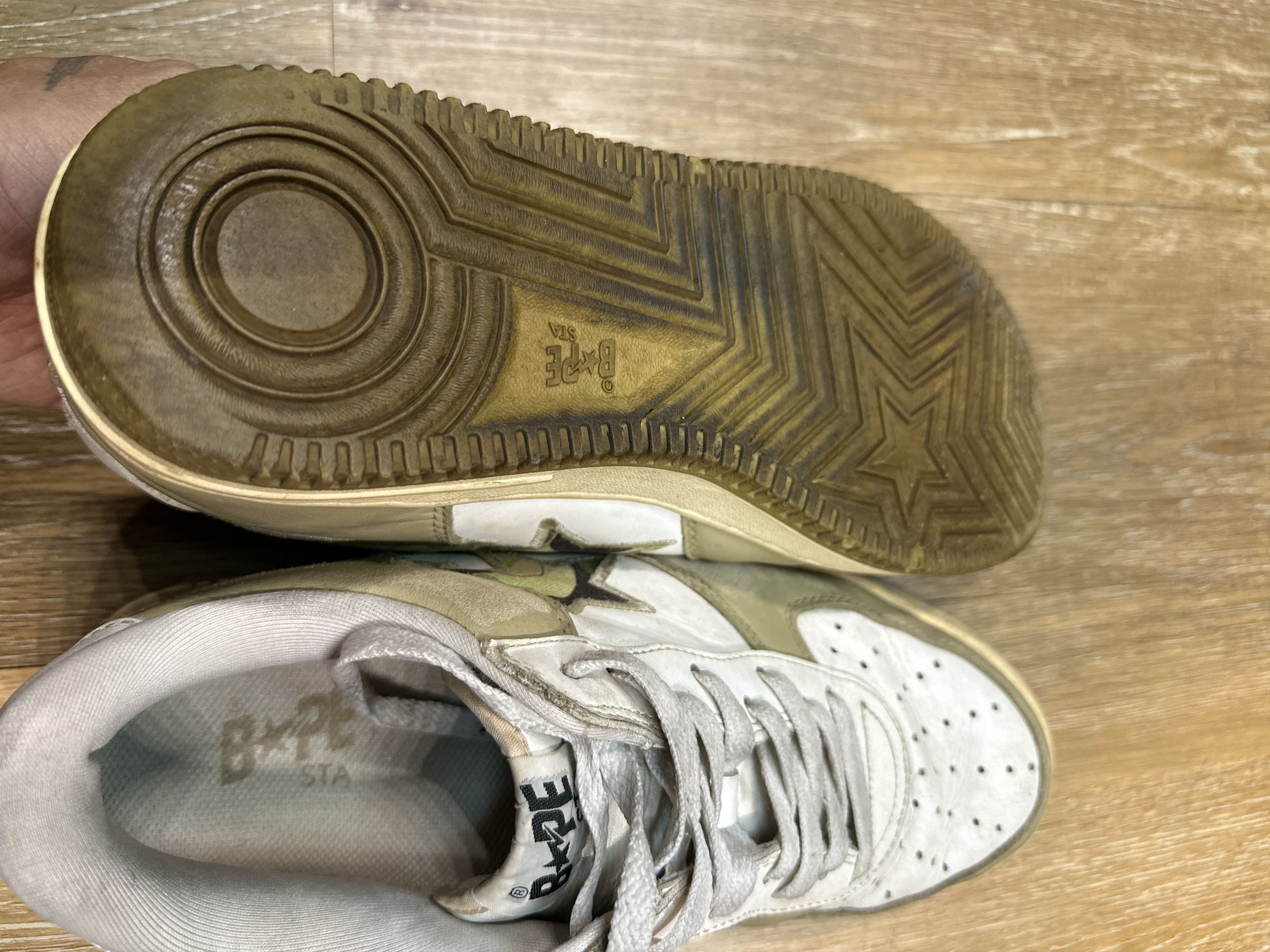 Bape × Kaws Rare 2006 Vtg Bapesta x Kaws Sneaker Size US 10.5 / EU 43-44 - 11 Thumbnail