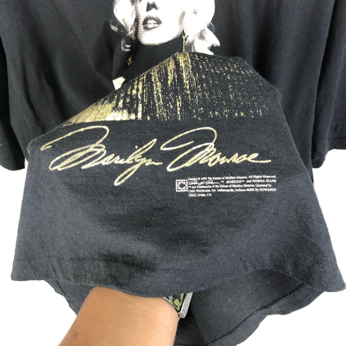 Vintage 🔥Rare🔥 Vintage 90s Marilyn Monreo Promo Tshirt Size US XL / EU 56 / 4 - 7 Thumbnail