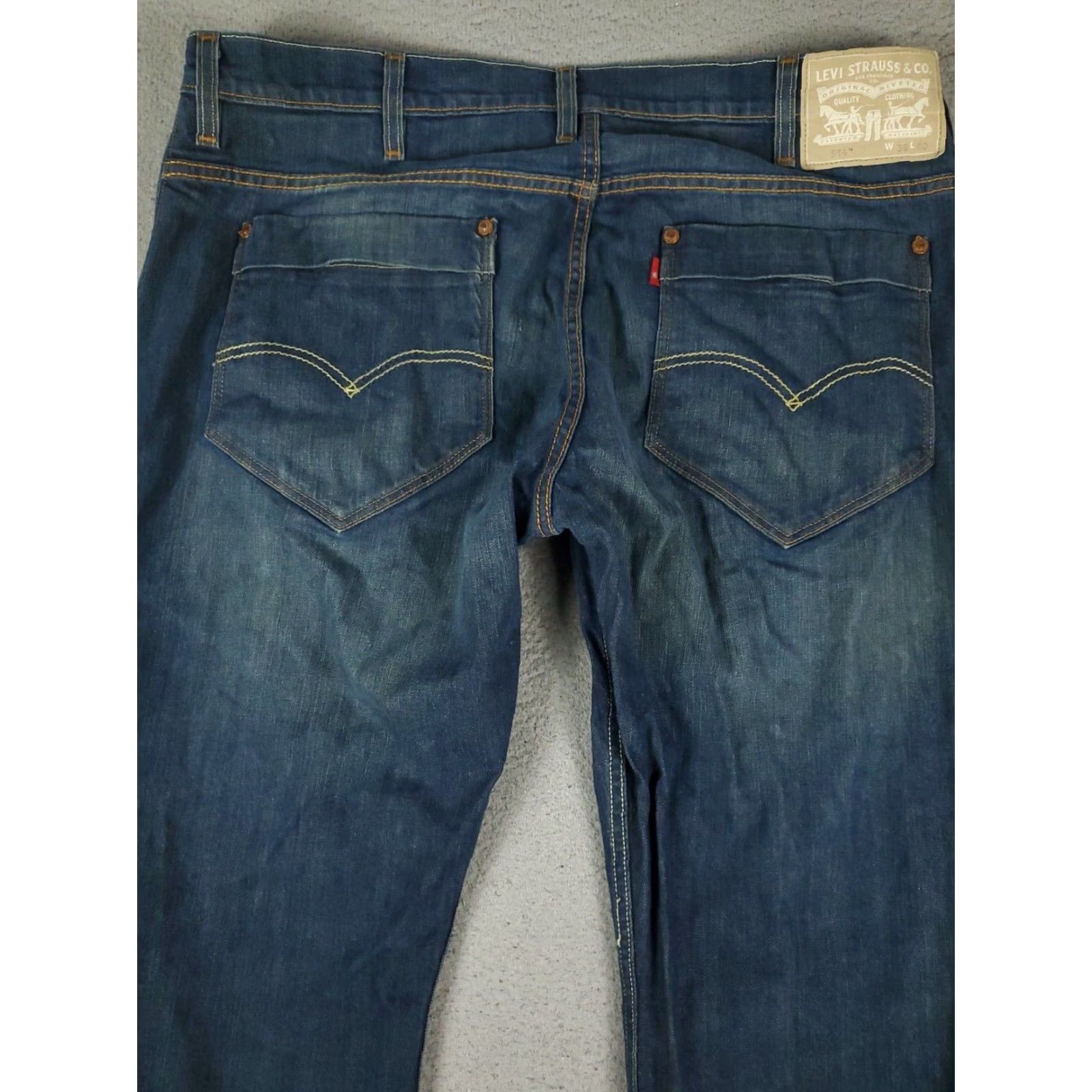 Levi's Levis Mens Straight Leg Jeans Blue 38x30 Extra Large XL Casual Denim Pants Size US 38 / EU 54 - 7 Thumbnail