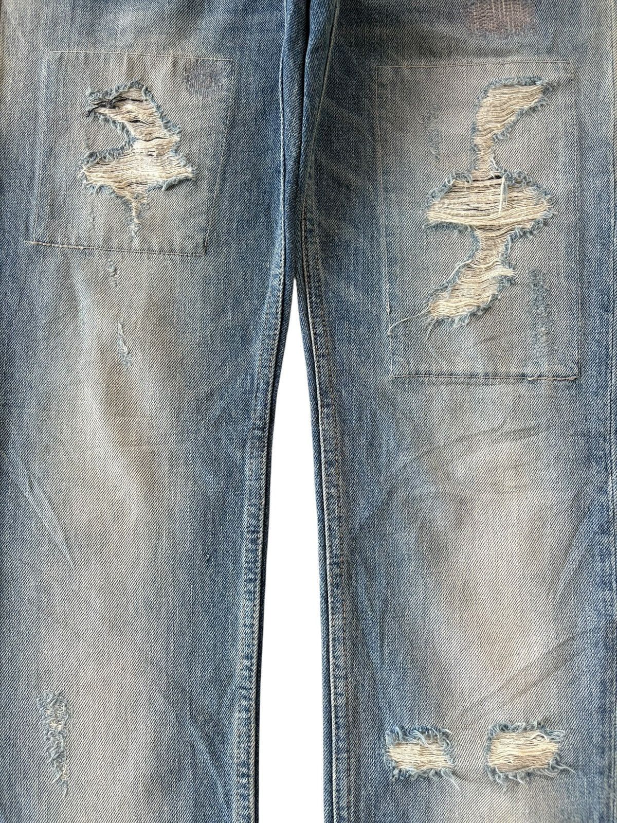 If Six Was Nine Vintage Japanese Rupert Mud Wash Distressed Jeans Size US 32 / EU 48 - 3 Thumbnail