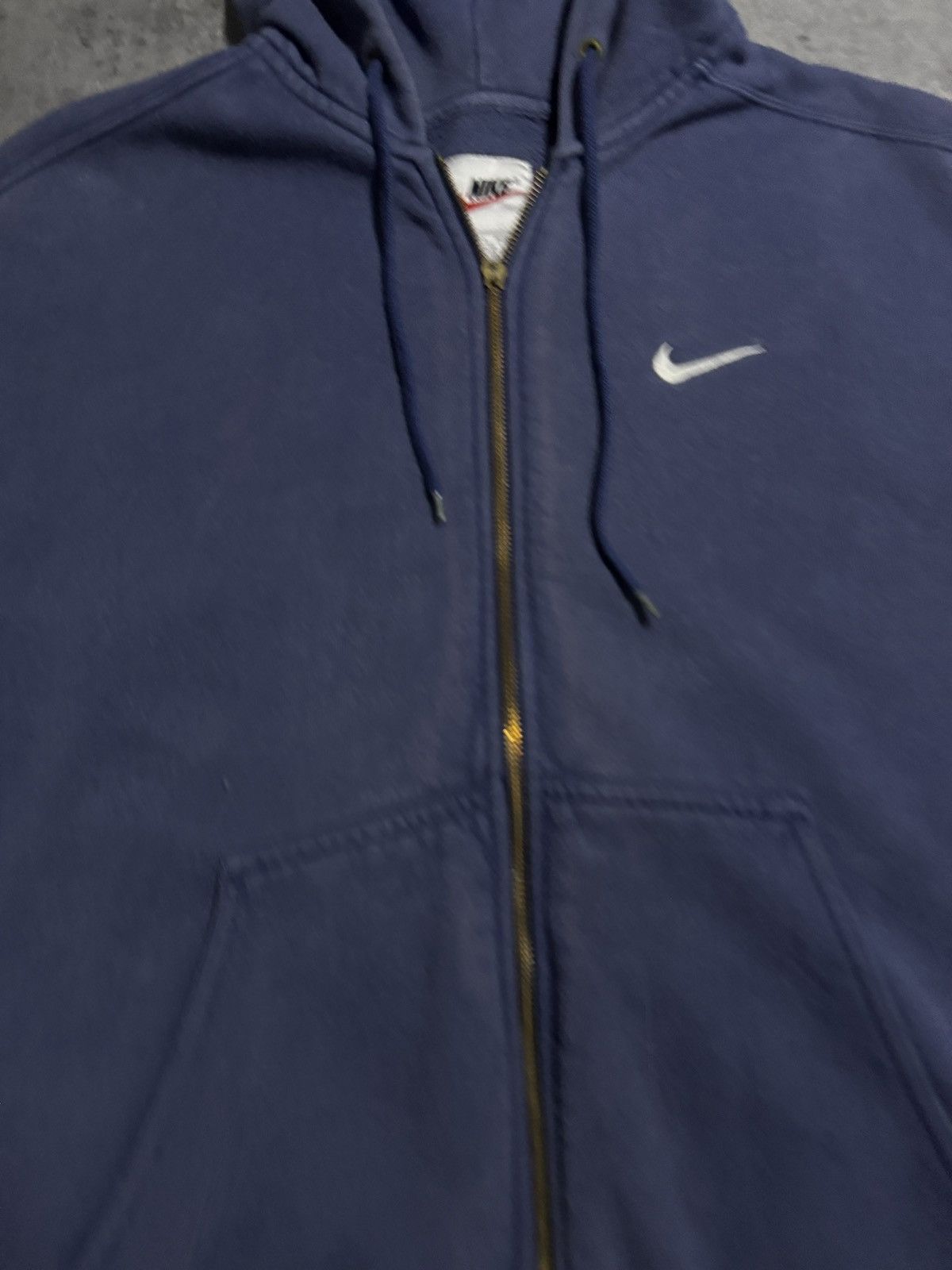 Nike × Vintage Nike 90s Zip Hoodie Vintage Swoosh Boxy fit Rap Skate Y2K Size US S / EU 44-46 / 1 - 4 Thumbnail