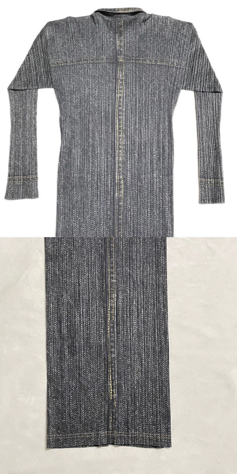 Issey Miyake Issey Miyake size:4 Black long-sleeved open-top dress Size XS / US 0-2 / IT 36-38 - 5 Thumbnail