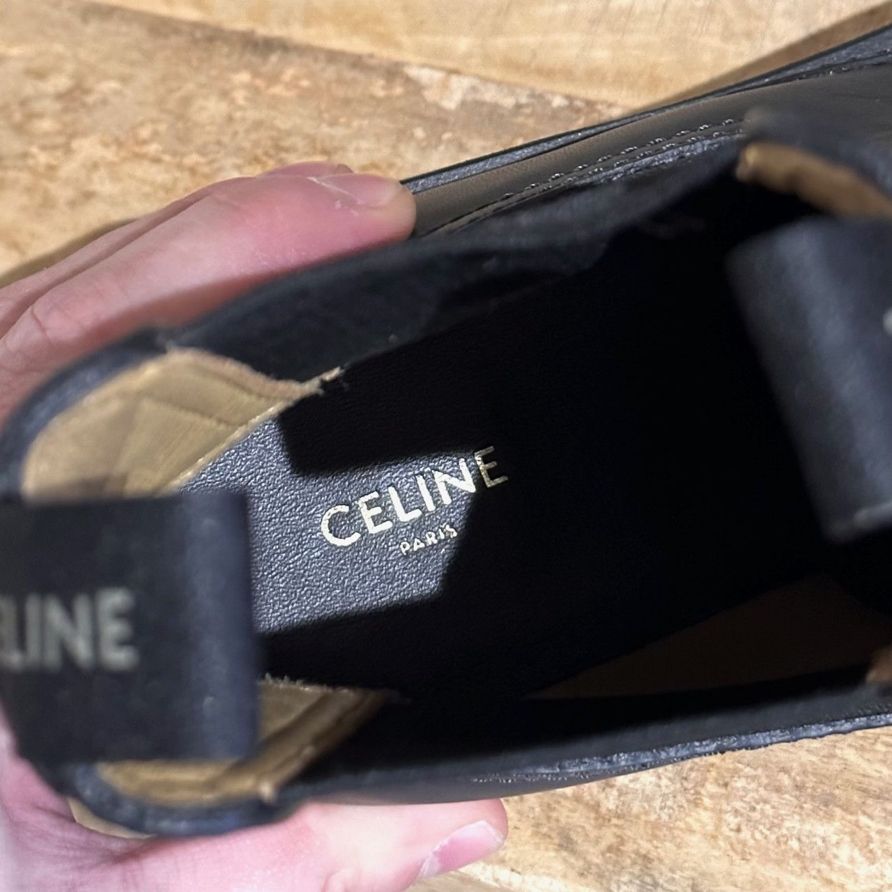 Celine Celine Black Leather Margaret Lug Chelsea Boots Size US 11 / IT 41 - 12 Thumbnail