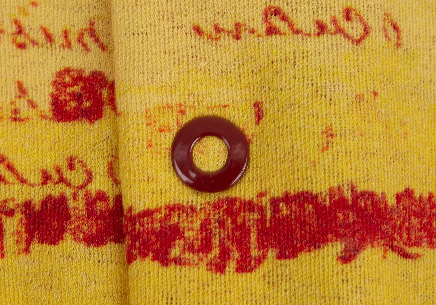Jean Paul Gaultier Polyester Snap Button Shirt in Yellow and Red Size US M / EU 48-50 / 2 - 5 Thumbnail