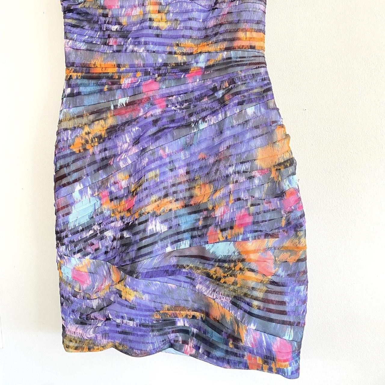 Bcbgmaxazria BCBGMAXAZRIA PURPLE WOMENS 10 STRAPLESS MINI DRESS Size L / US 10 / IT 46 - 5 Thumbnail