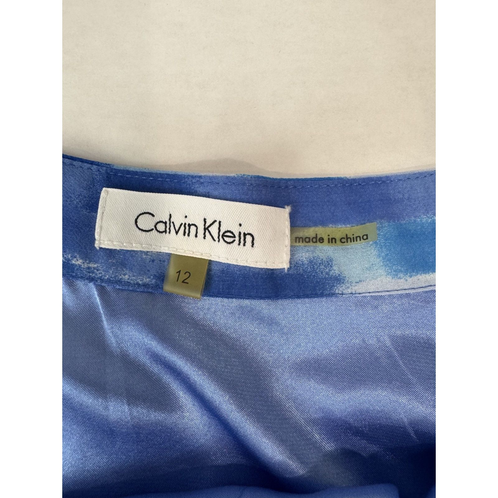 Calvin Klein Calvin Klein Skirt Blue Print Fairy Feminine Romantic 12 Size 34" / US 12 / IT 48 - 6 Thumbnail