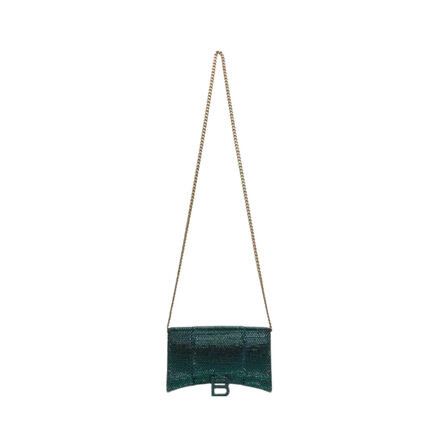 Balenciaga o1mt1gz0326 Size: OS / Rhinestones Bag in Green Size ONE SIZE - 1 Preview