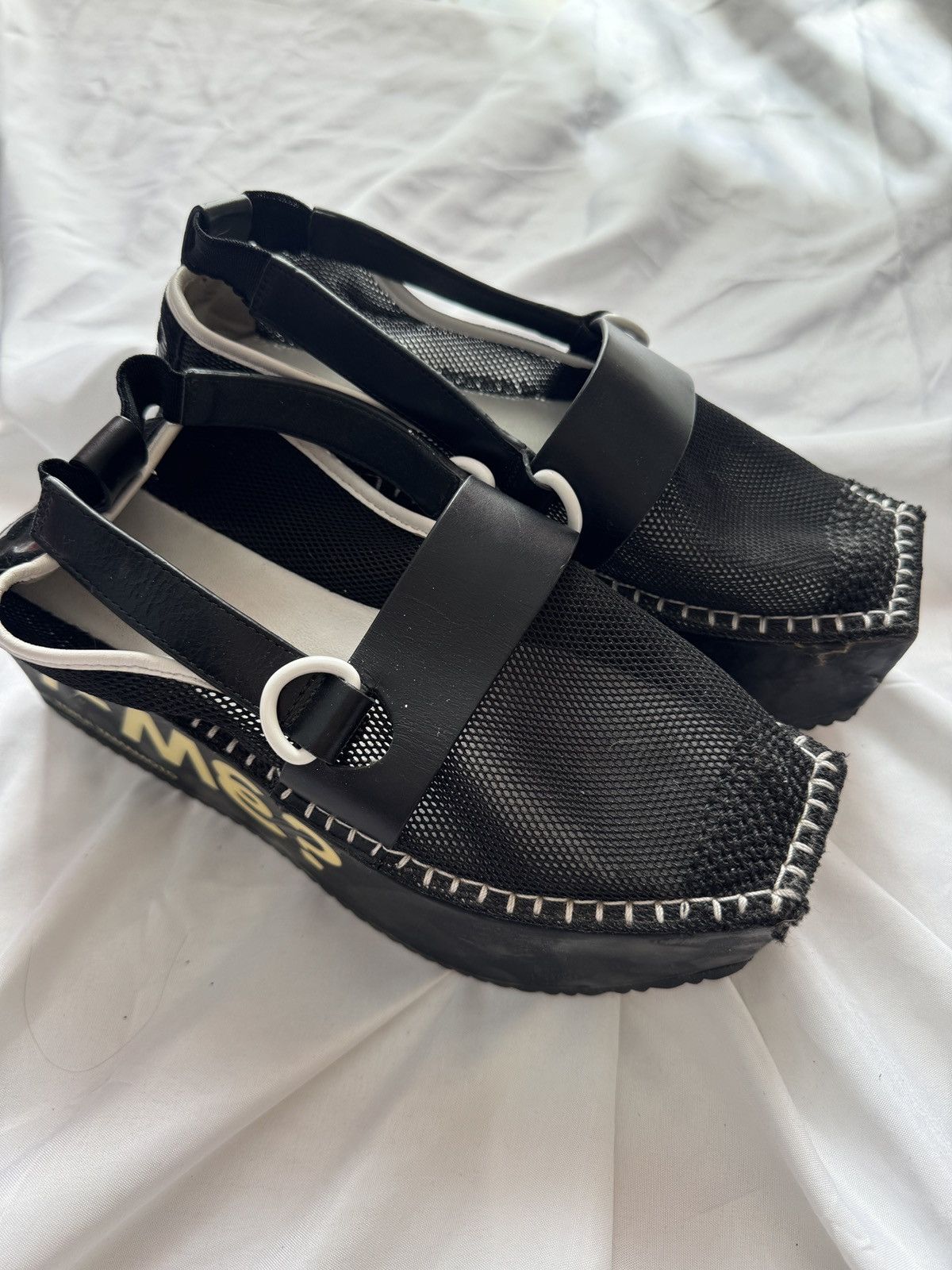 Yohji Yamamoto Y-3 Yohji Yamamoto x Adidas S/S14 Mesh Platform Shoes Size US 8 / IT 38 - 7 Thumbnail